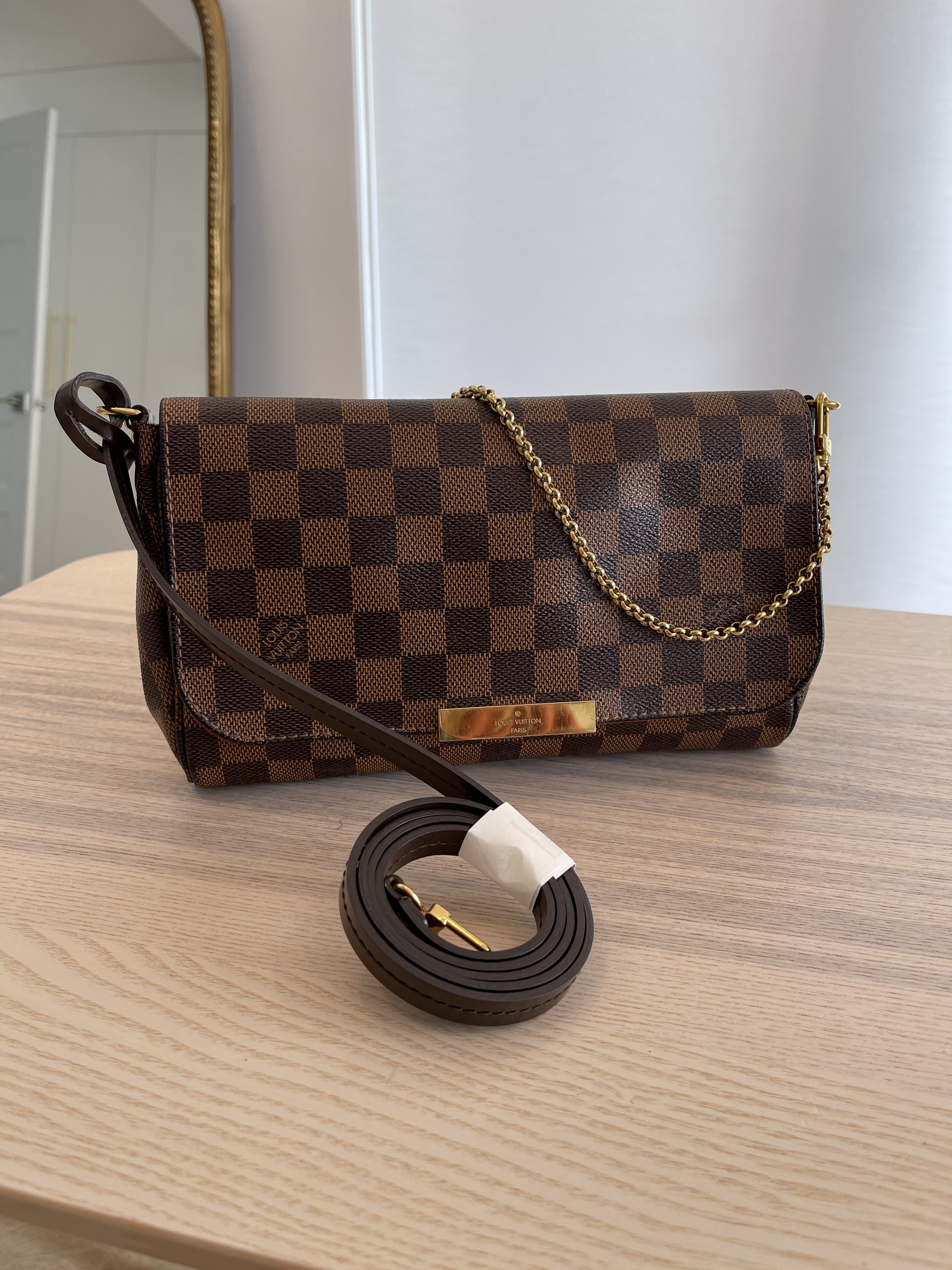 Selten Authentic on Instagram Louis Vuitton Favorite MM Damier Ebene  Oh My Goodness Like new the strap is in excellent condition A  real must have for the LV