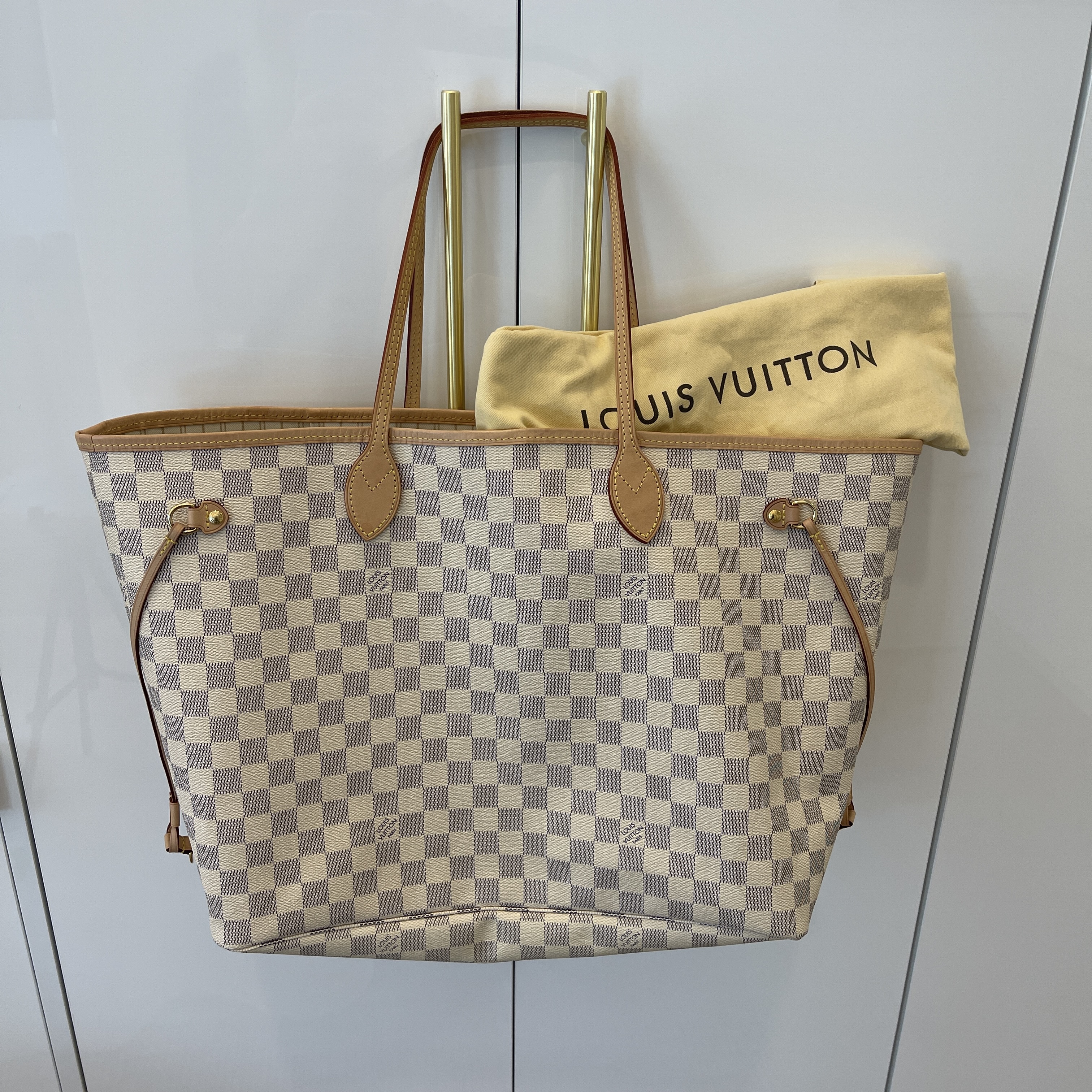 Louis Vuitton Damier Azur Neverfull GM Gold Hardware, 2021 Available For  Immediate Sale At Sotheby's