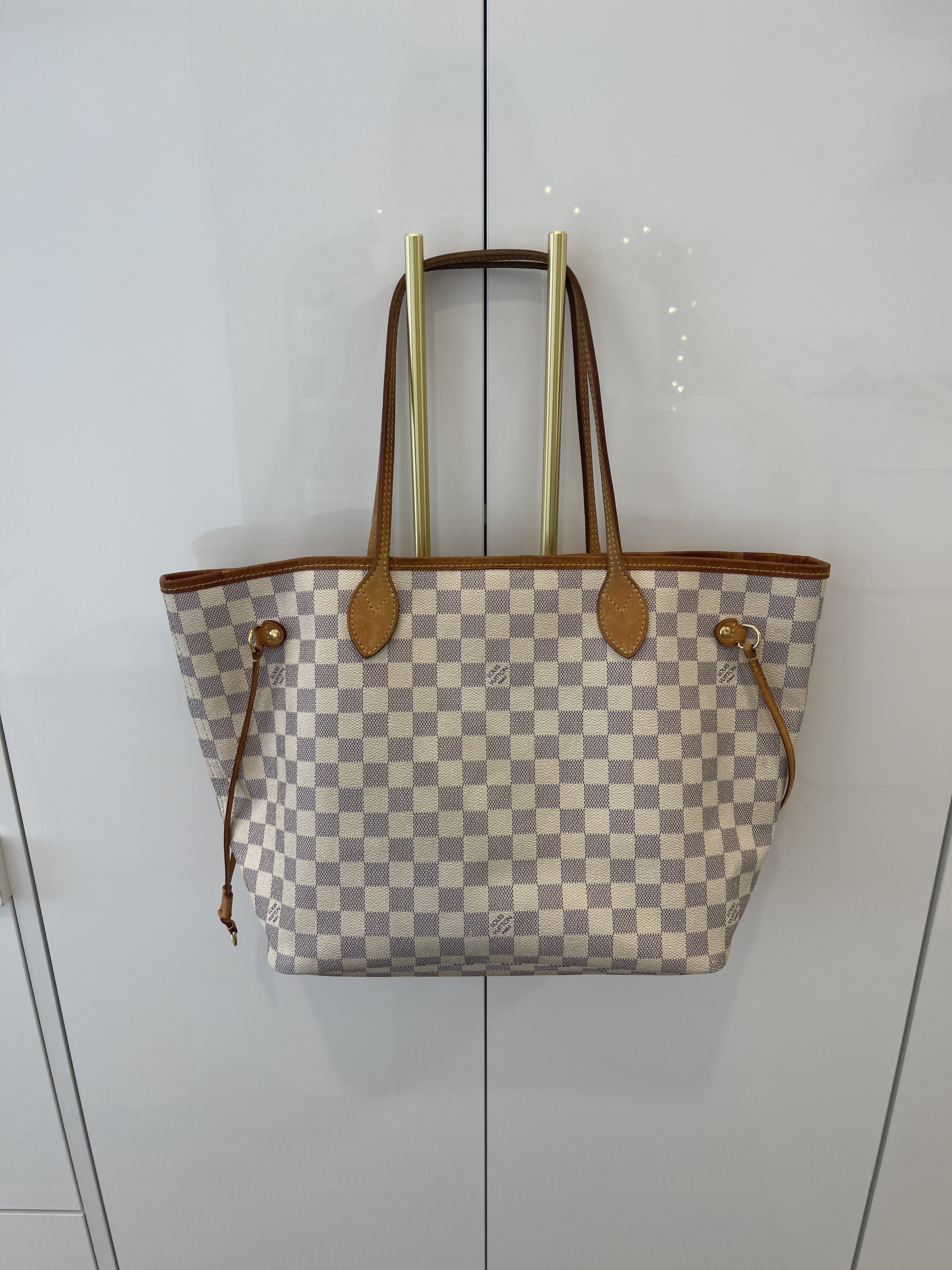 LV Damier Azur Noe- in a darker patina (picts from TPF)  Louis vuitton  handbags neverfull, Louis vuitton handbags outlet, Louis vuitton bag