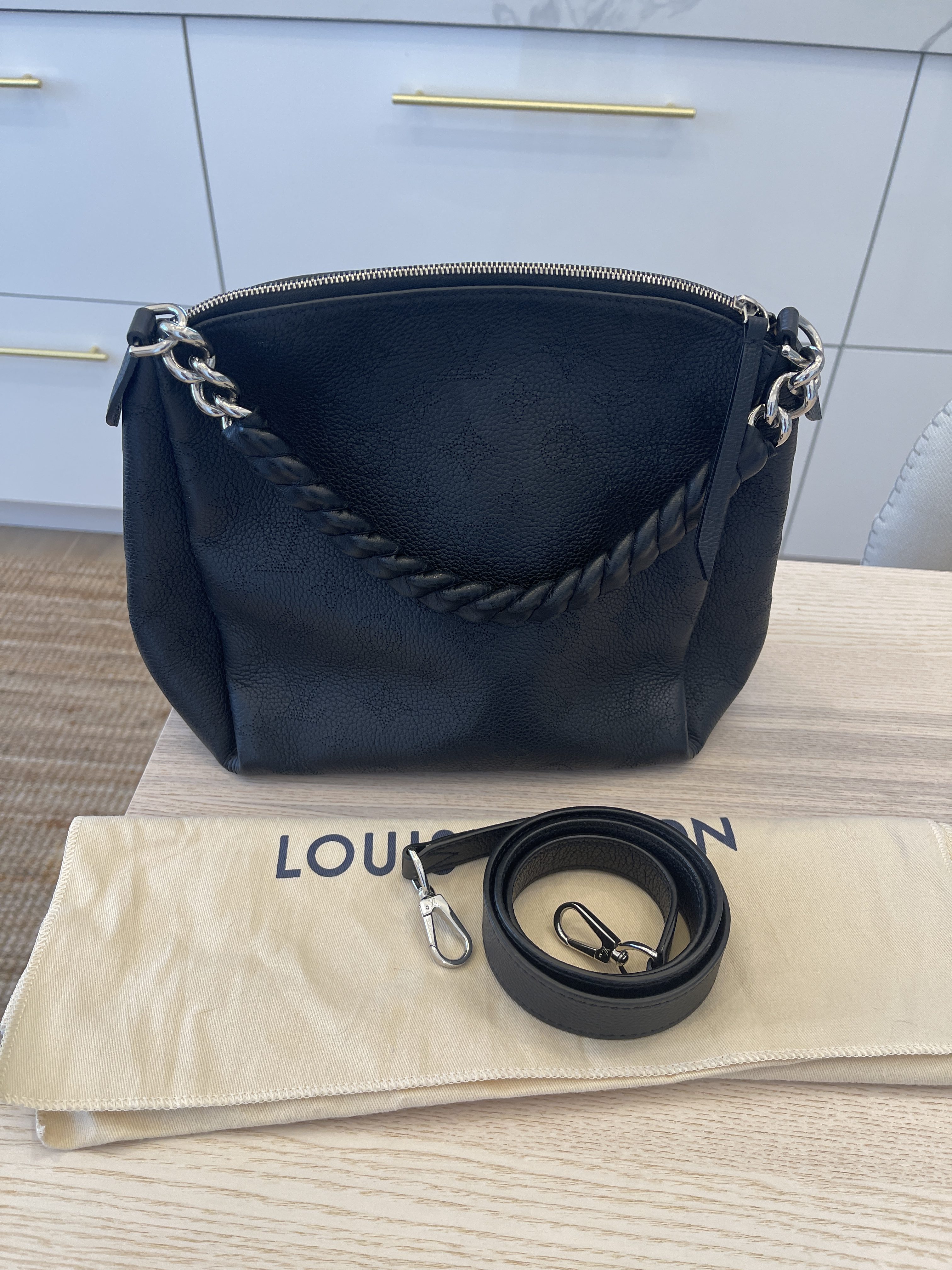 Louis Vuitton Mahina Babylone Chain BB Black