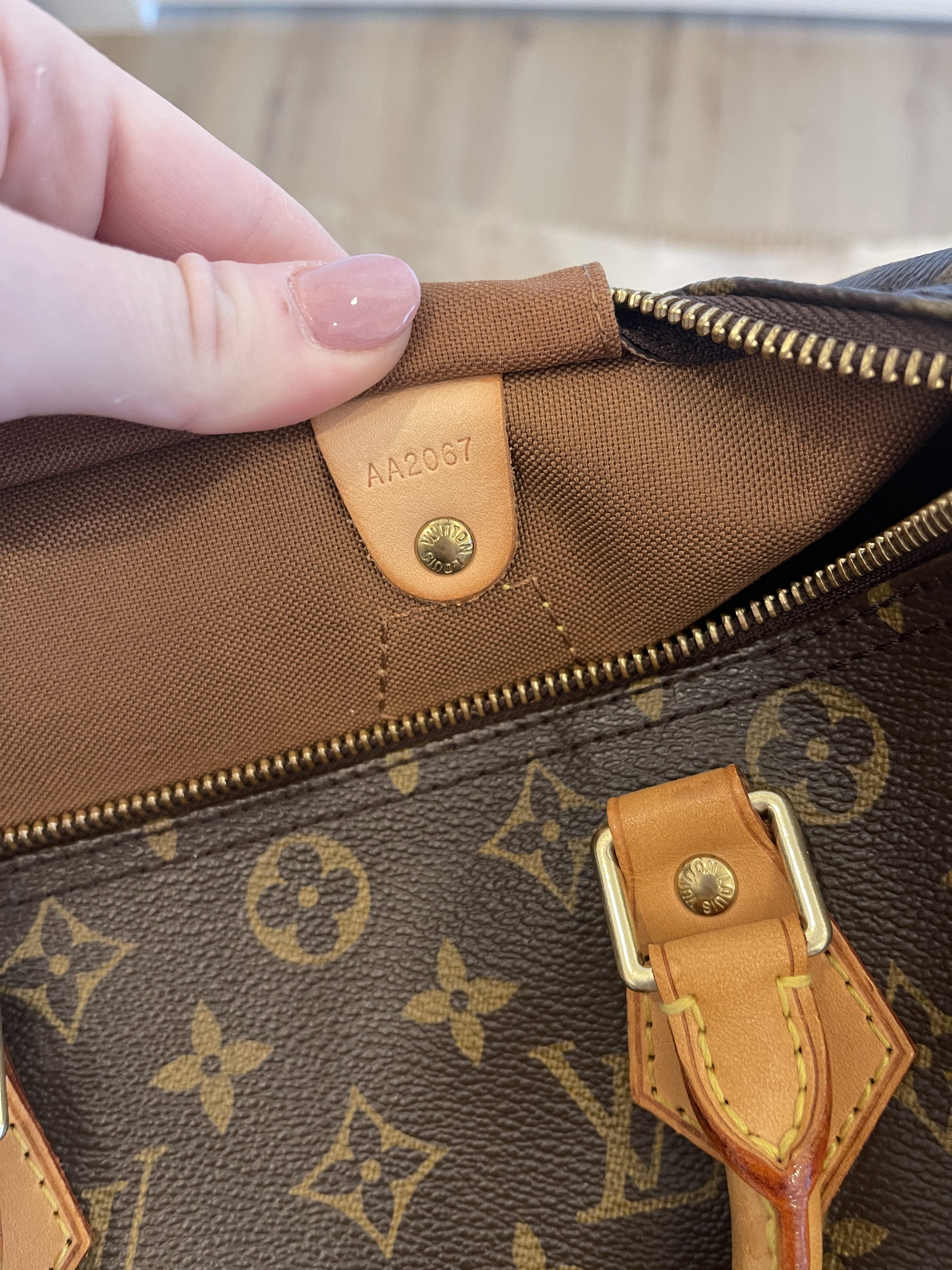 Authentic Louis Vuitton Speedy 30 Pictures and Date Code 