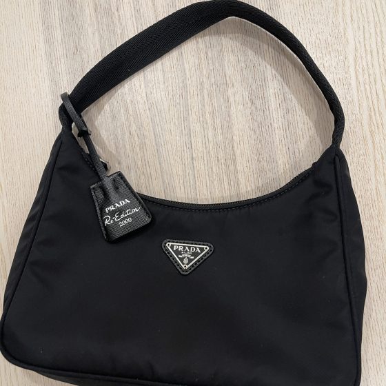 Prada Tessuto Nylon Mini Re-Edition 2000 Black Bag - A&V Pawn
