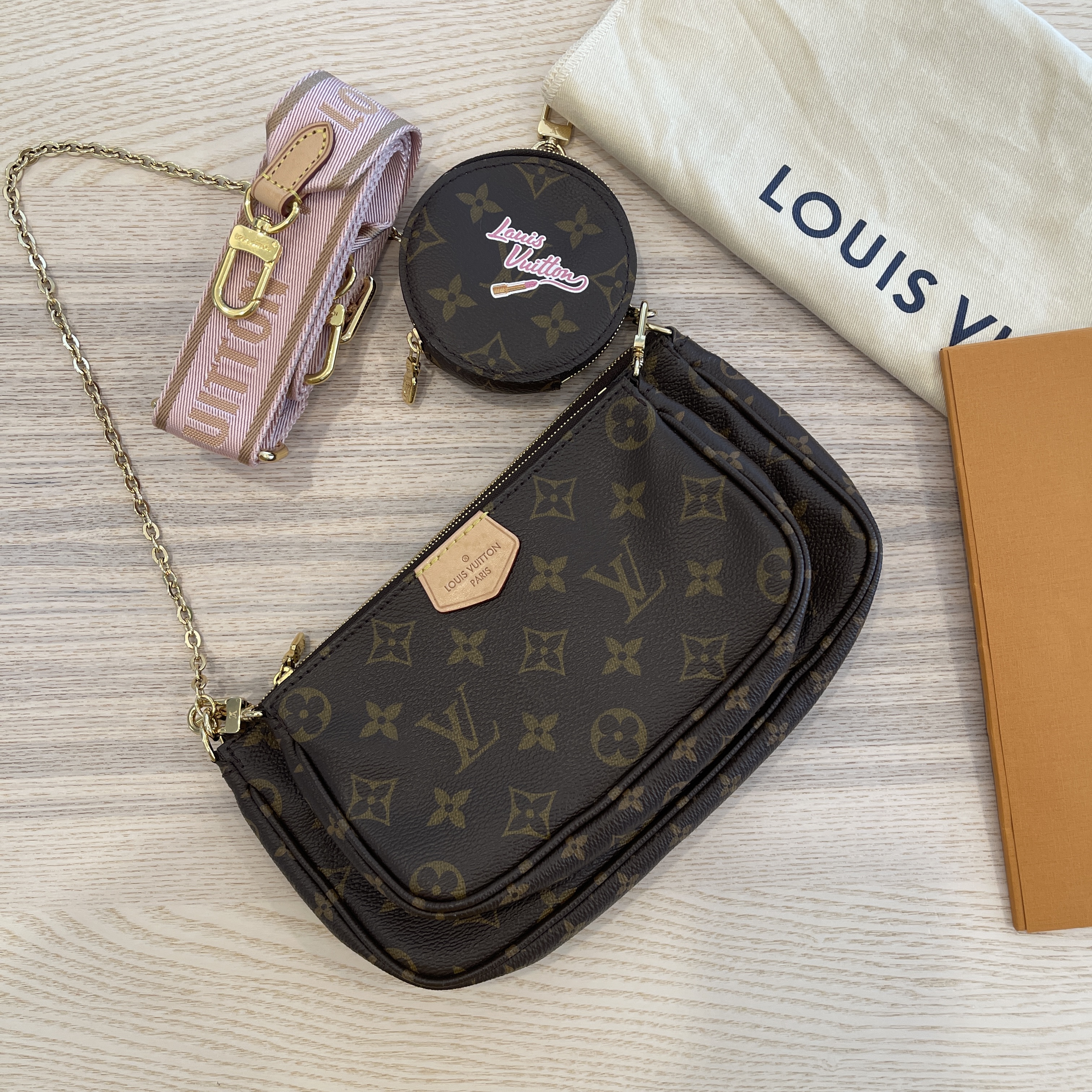 Louis Vuitton, Bags, Louis Vuitton Multi Pochette My Lv World Tour