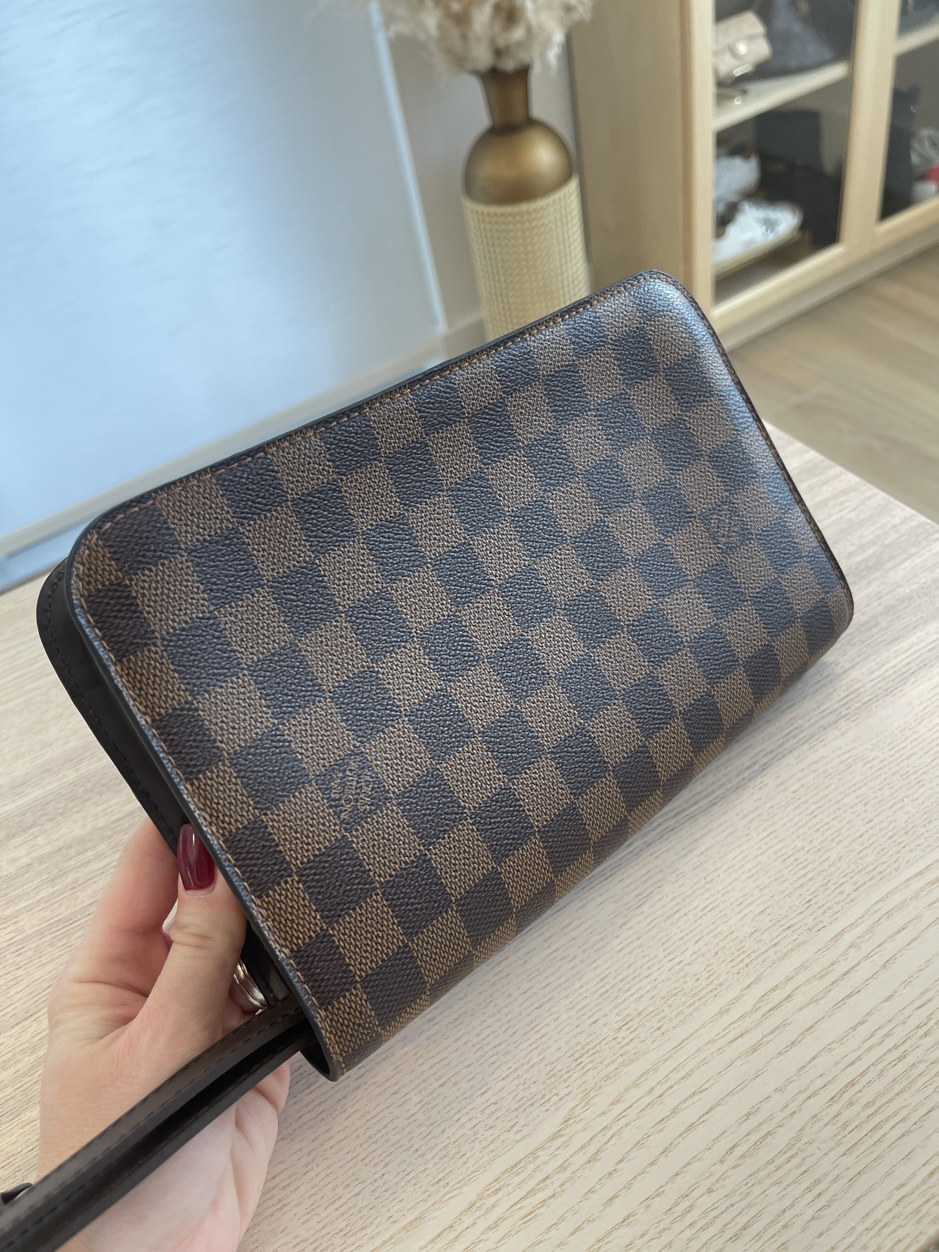LV Damier Ebene Pochette Ascot Clutch. Limited Edition from LV and no  longer available in LV stores or on…