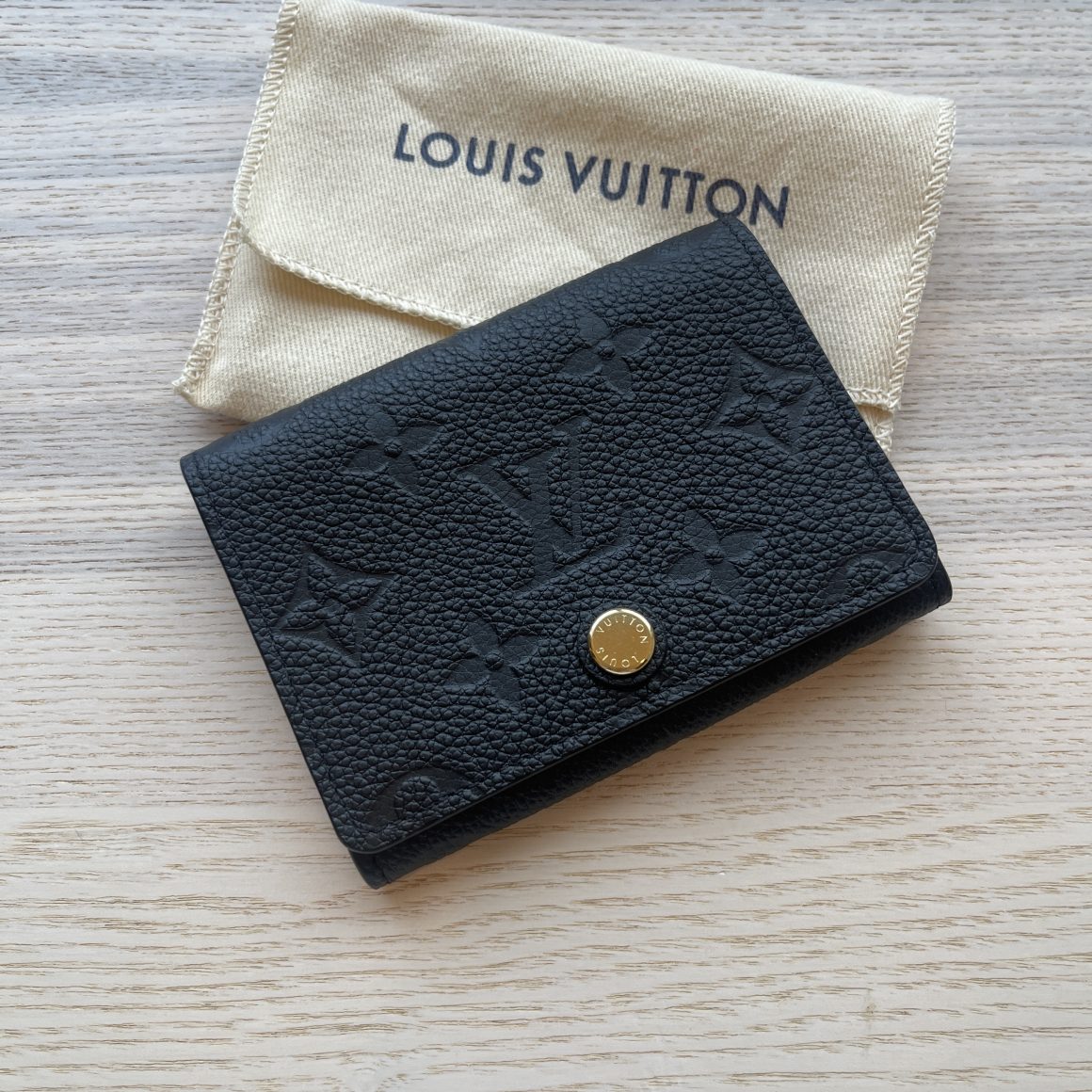 Louis Vuitton Unboxing!  Noir Empreinte Business Card Holder