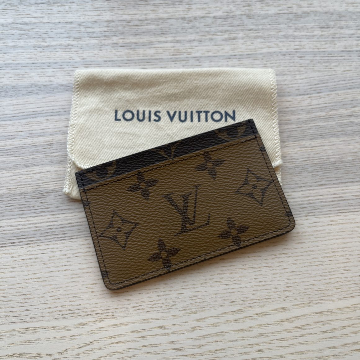 Monogram Reverse Card Holder – LuxUness
