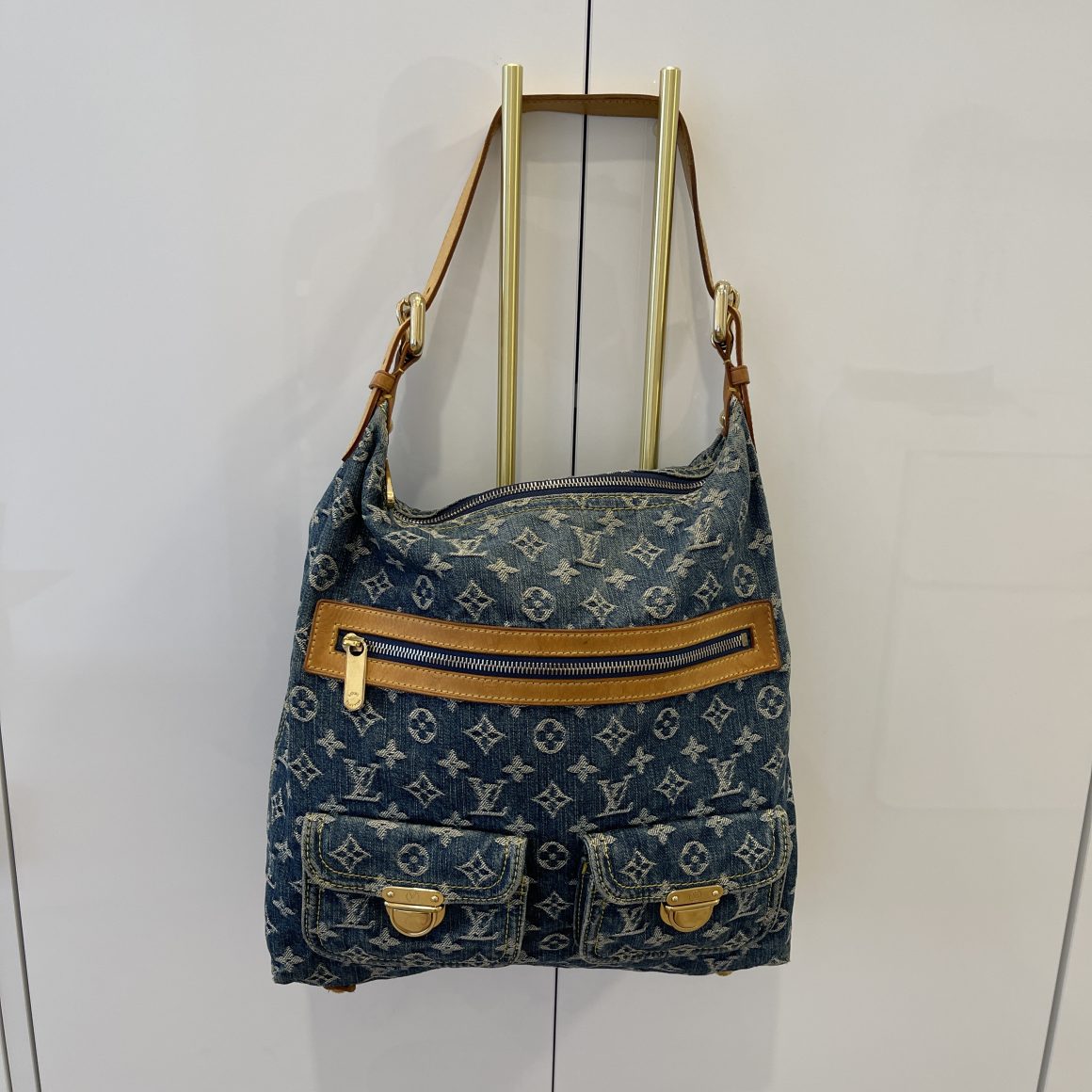 Baggy handbag Louis Vuitton Blue in Denim - Jeans - 36398170