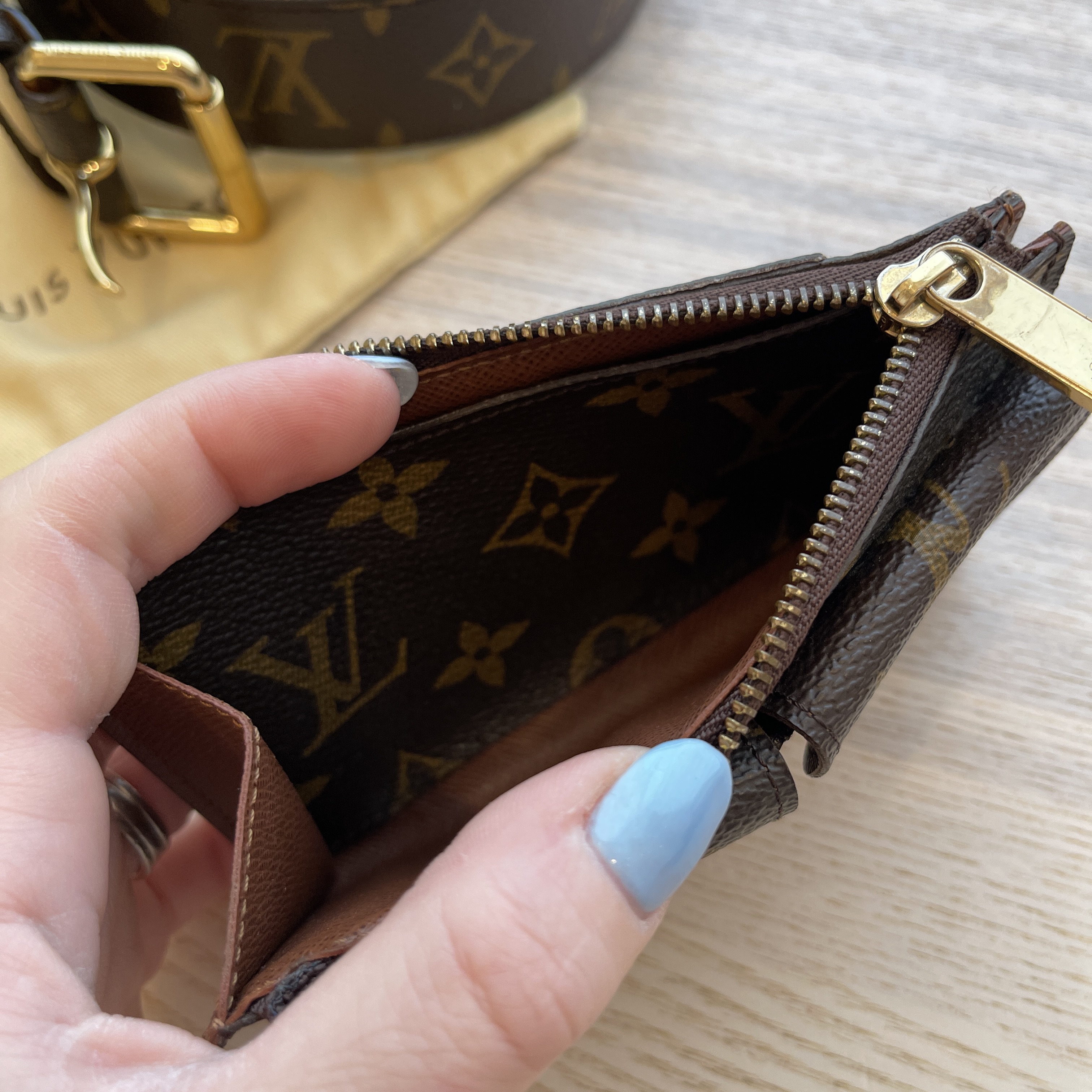 Louis Vuitton Monogram Saint Tulle Pochette - Brown Waist Bags, Handbags -  LOU814437