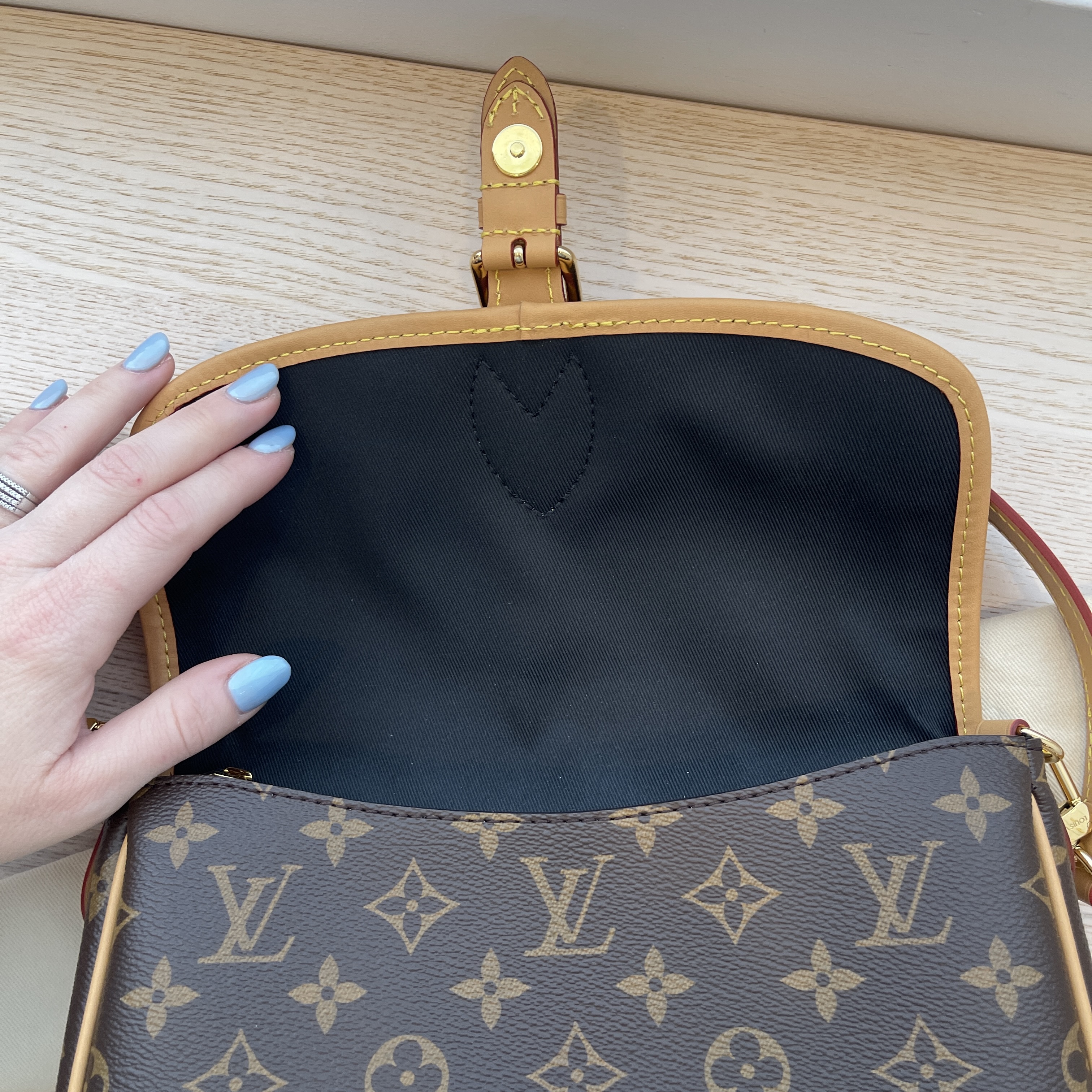 ↘️New Price↘️ Louis Vuitton Diane-Cream Leather Type: Monogram