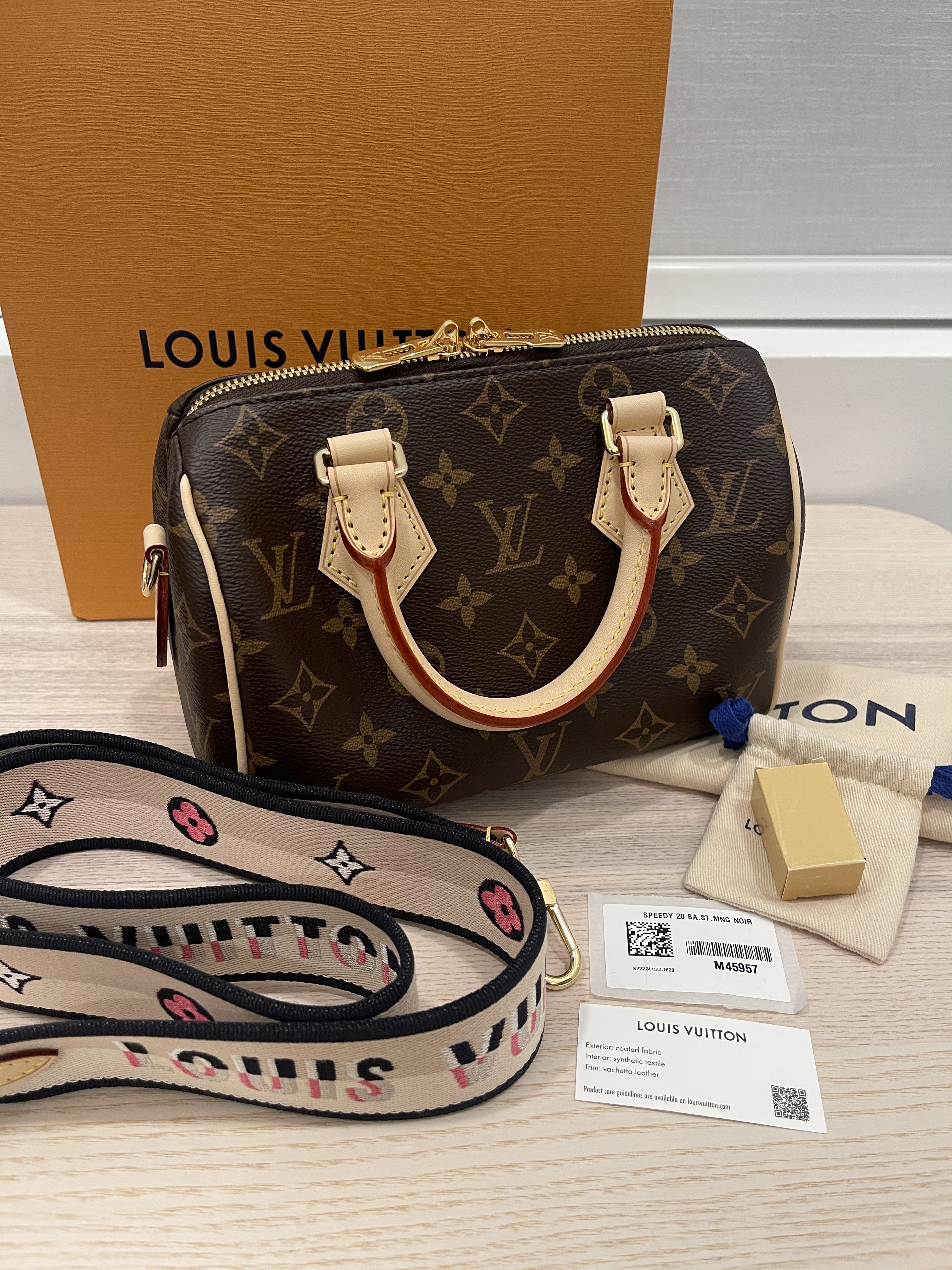 Louis Vuitton Monogram Speedy 20 Bandouliere