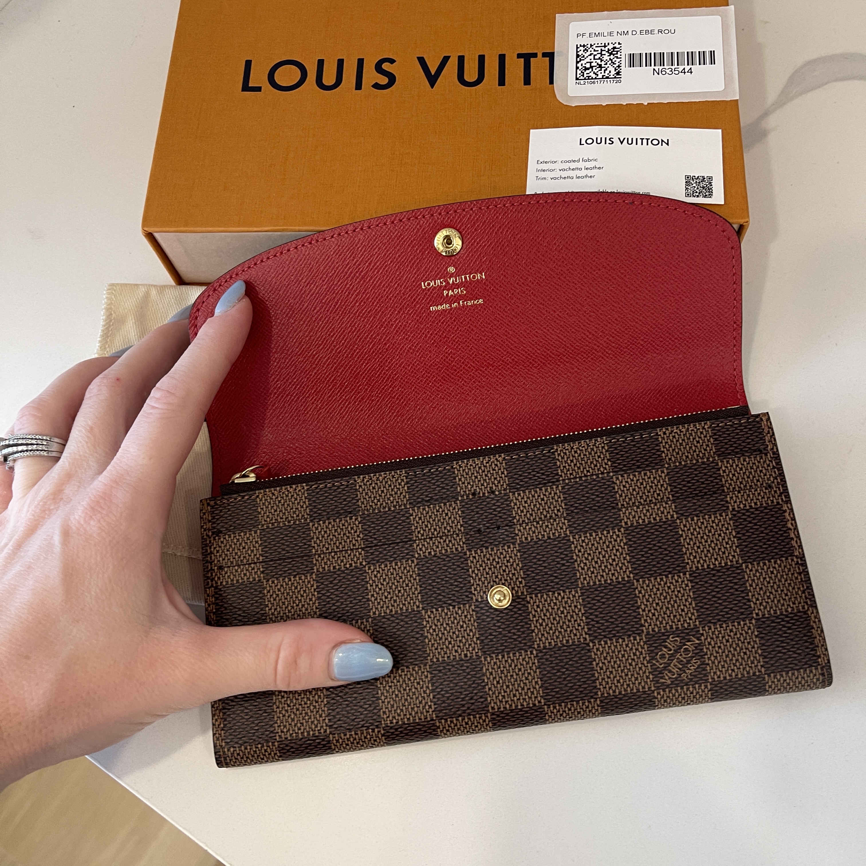 Louis Vuitton Emilie NM Wallet