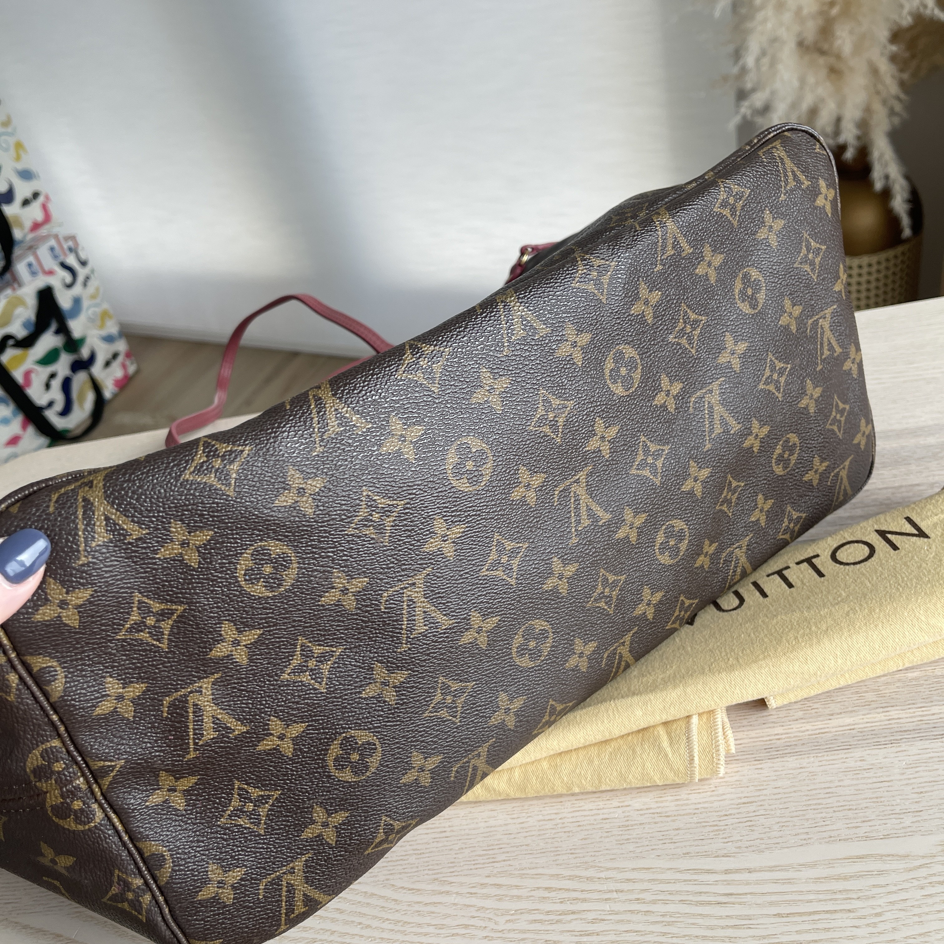 Louis Vuitton Limited Edition Rose Velours Monogram Ikat Neverfull MM Bag -  Yoogi's Closet