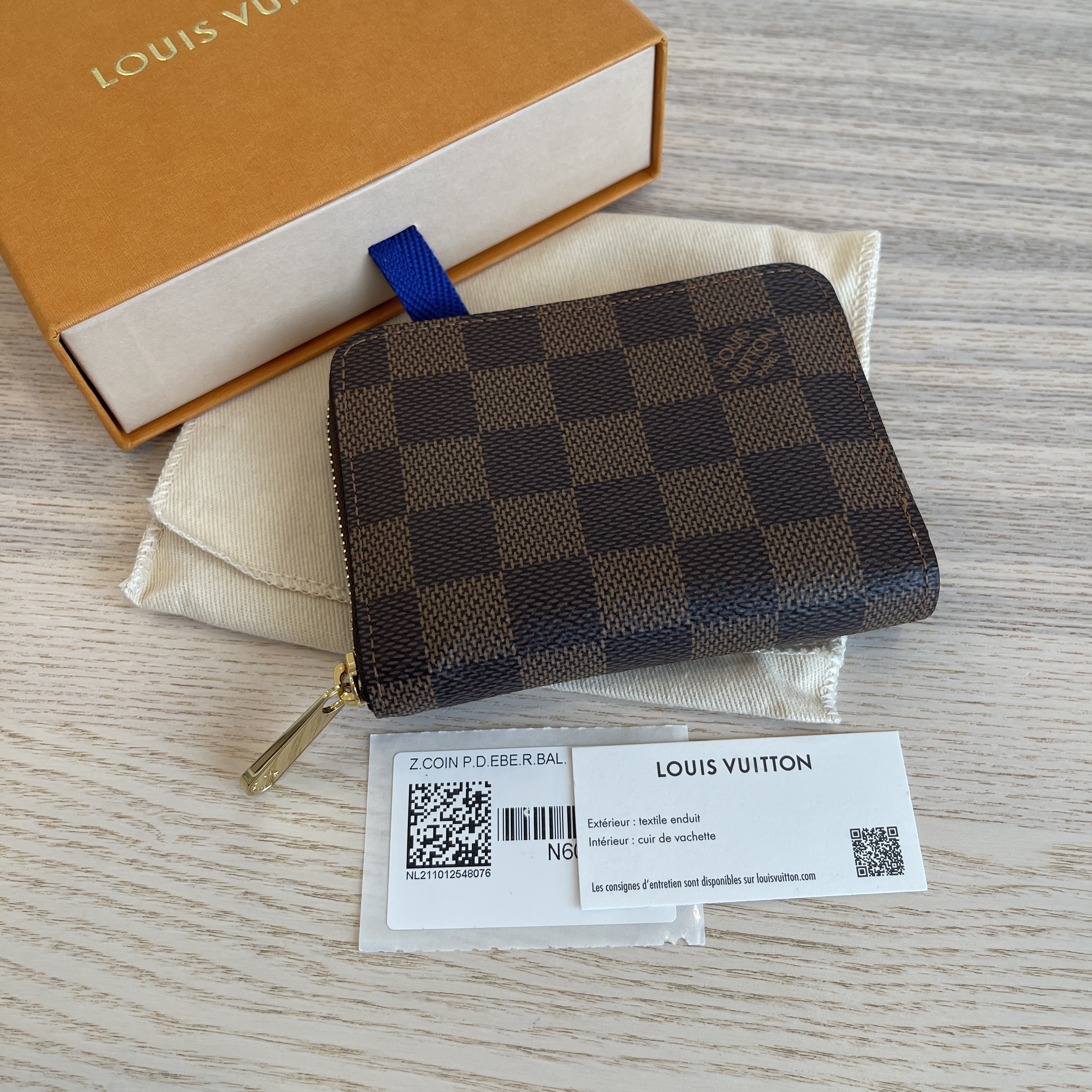 Damier Ebene zippy coin purse - Louis Vuitton