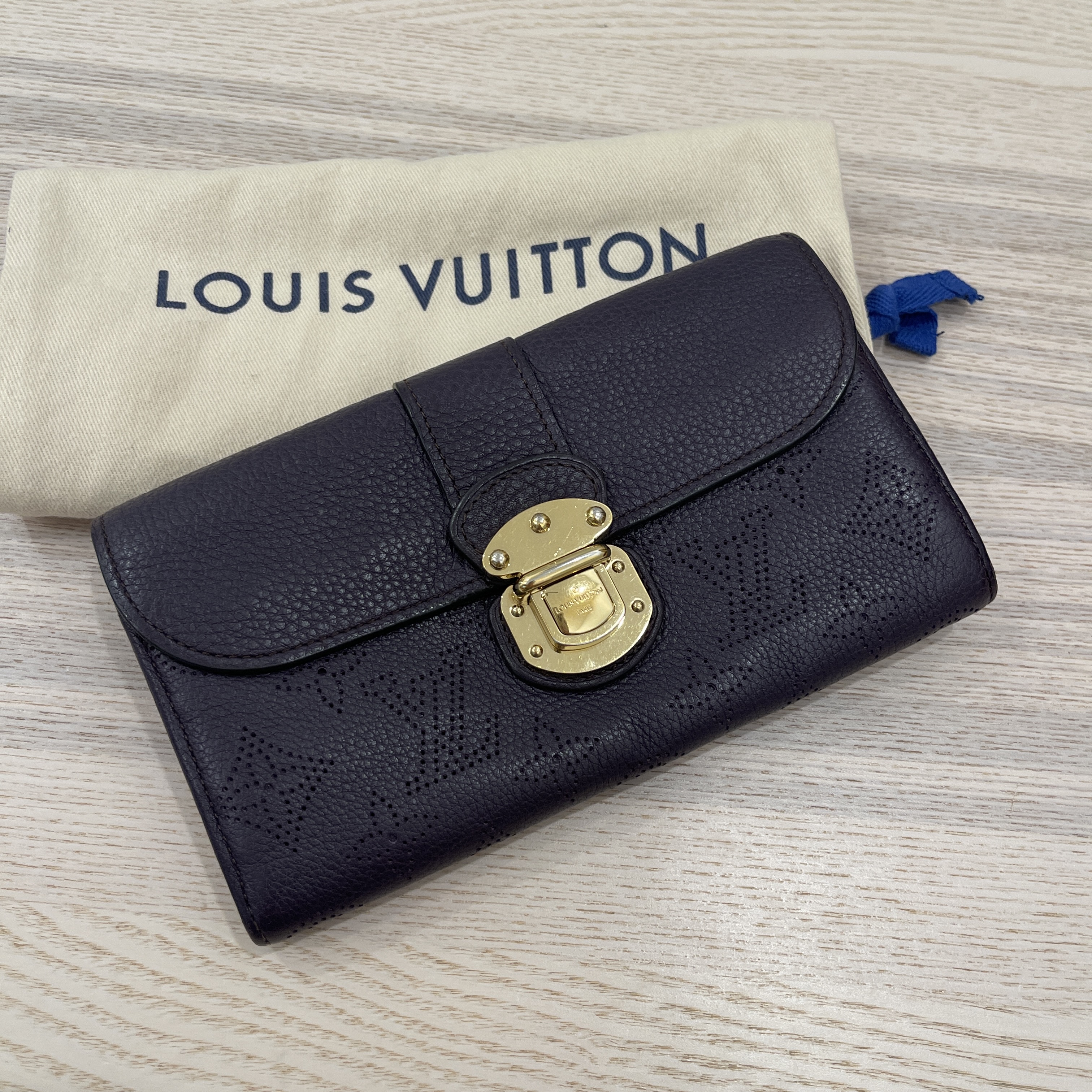 Louis Vuitton Monogram Denim Amelia Wallet Louis Vuitton