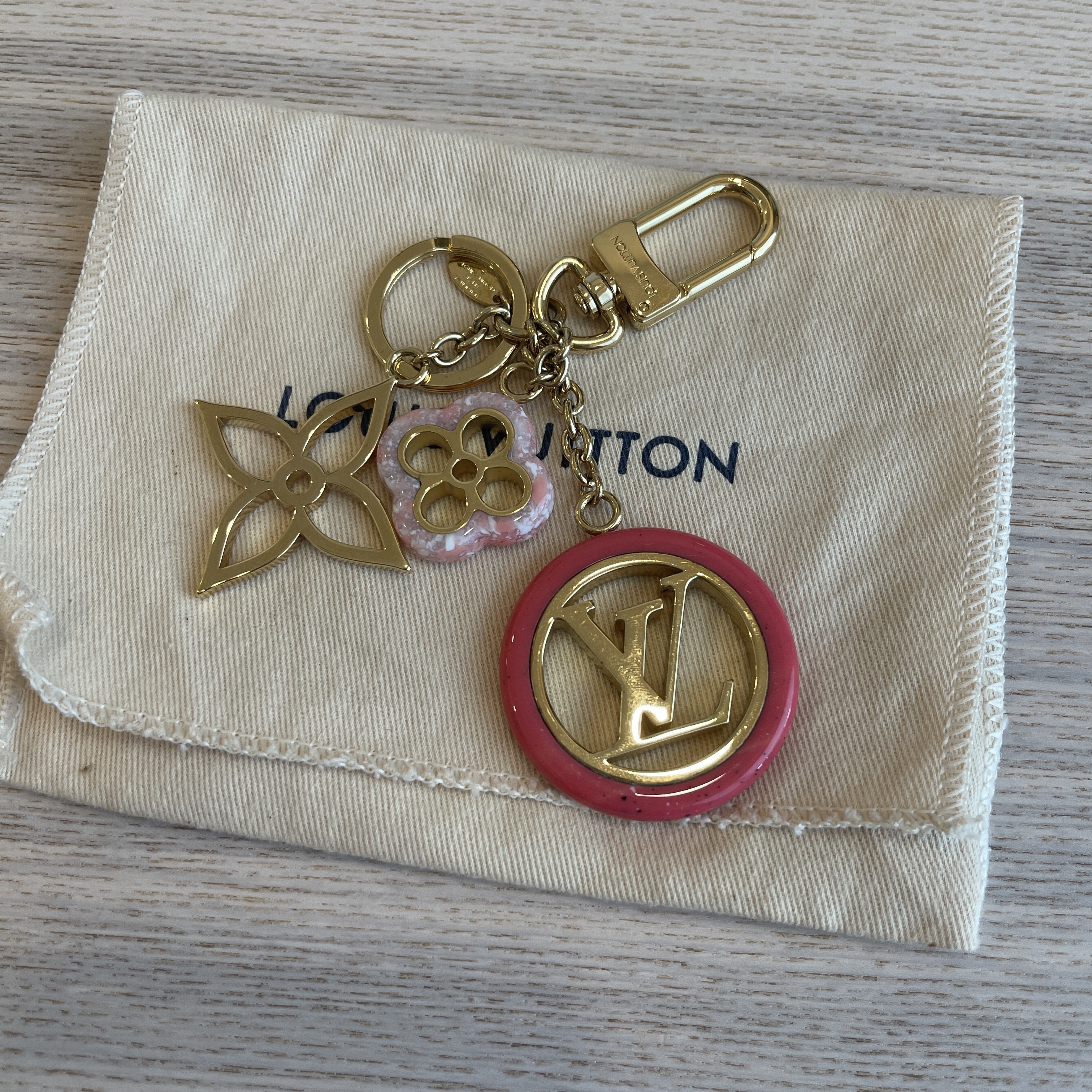 Shop Louis Vuitton Colorline bag charm and key holder by felie