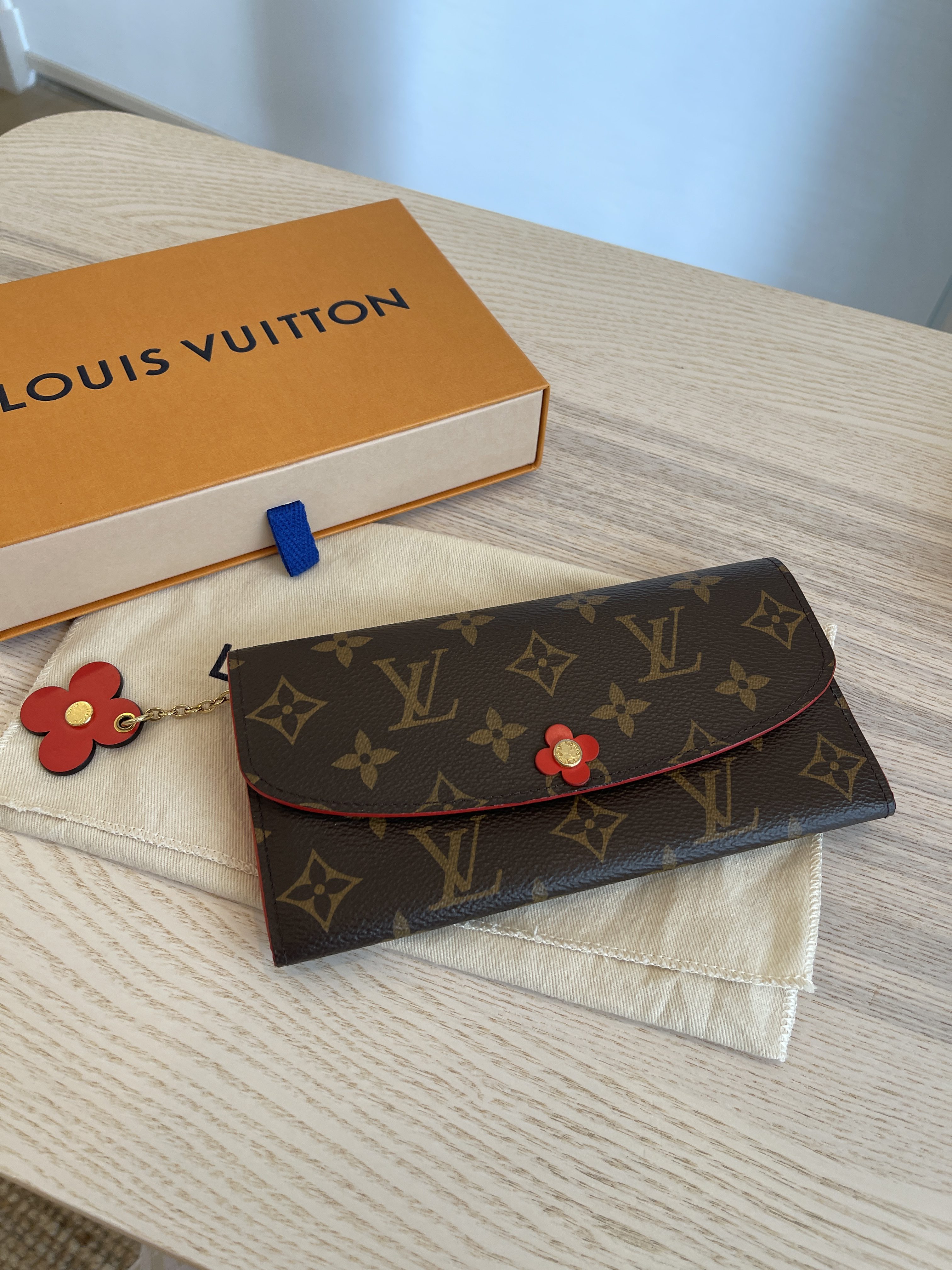 Louis Vuitton, Bags, Authentic Louis Vuitton Monogram Emilie Bloom Flower  Wallet