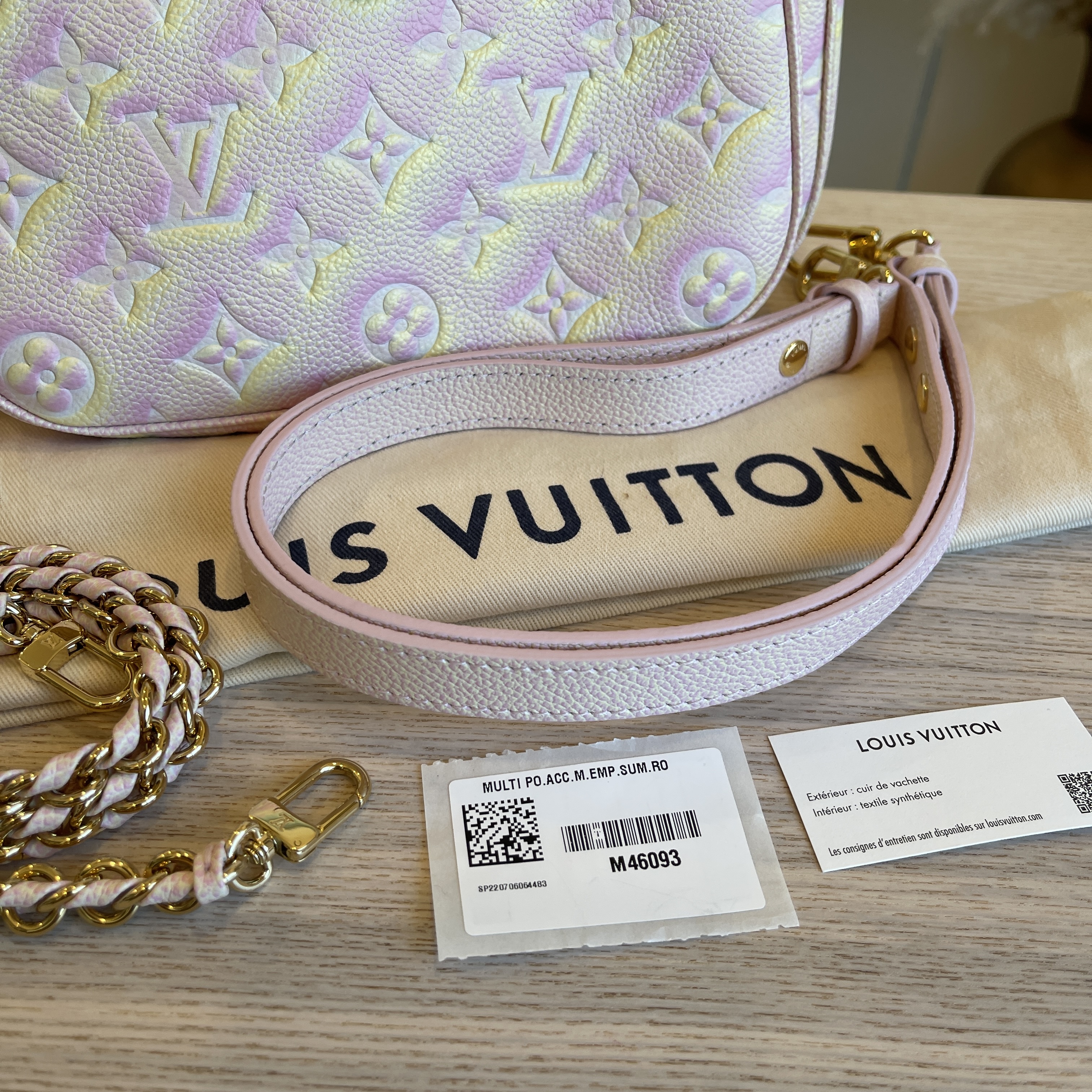 Louis Vuitton Stardust Monogram Empreinte Leather Pochette Accessoires
