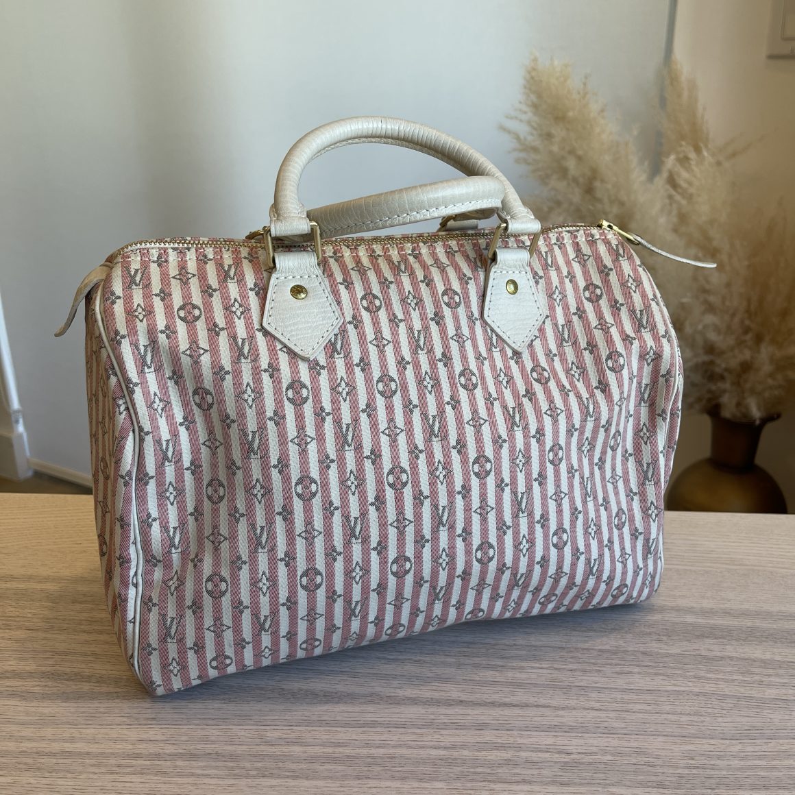 Louis Vuitton Speedy 30 Mini Lin Croisette Canvas Bag – Poshbag Boutique