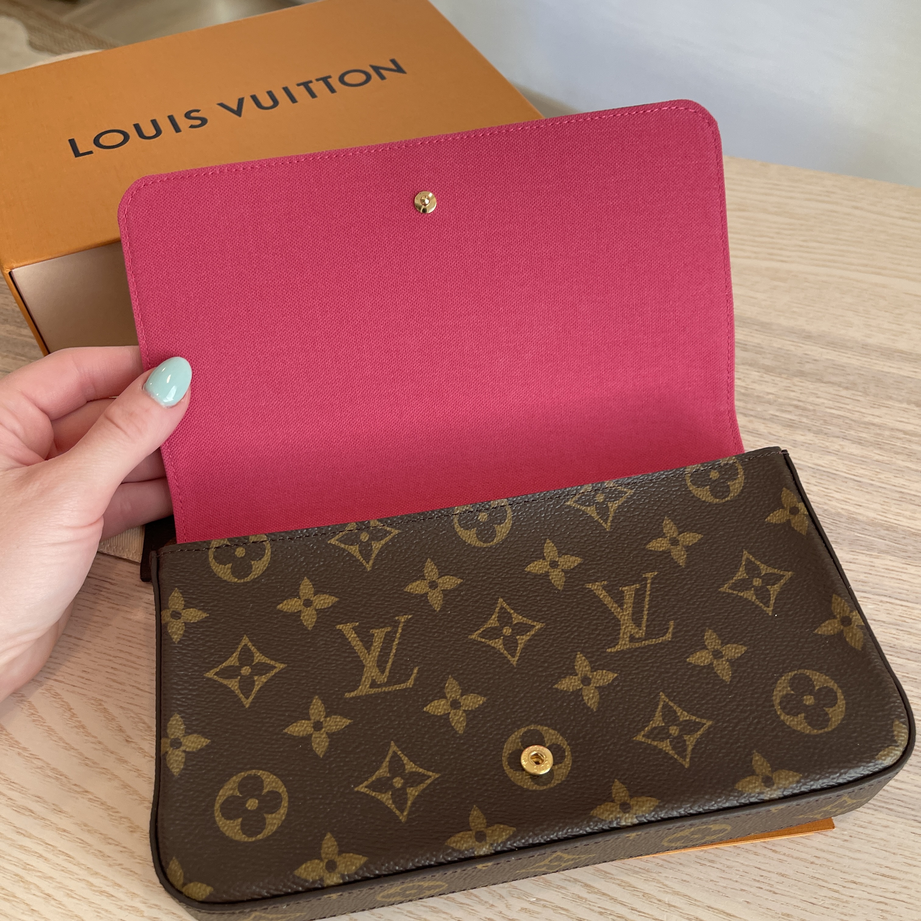 LOUIS VUITTON POCHETTE FELICIE GM*XMAS HOLLYWOOD FULL SET*LIMITED+