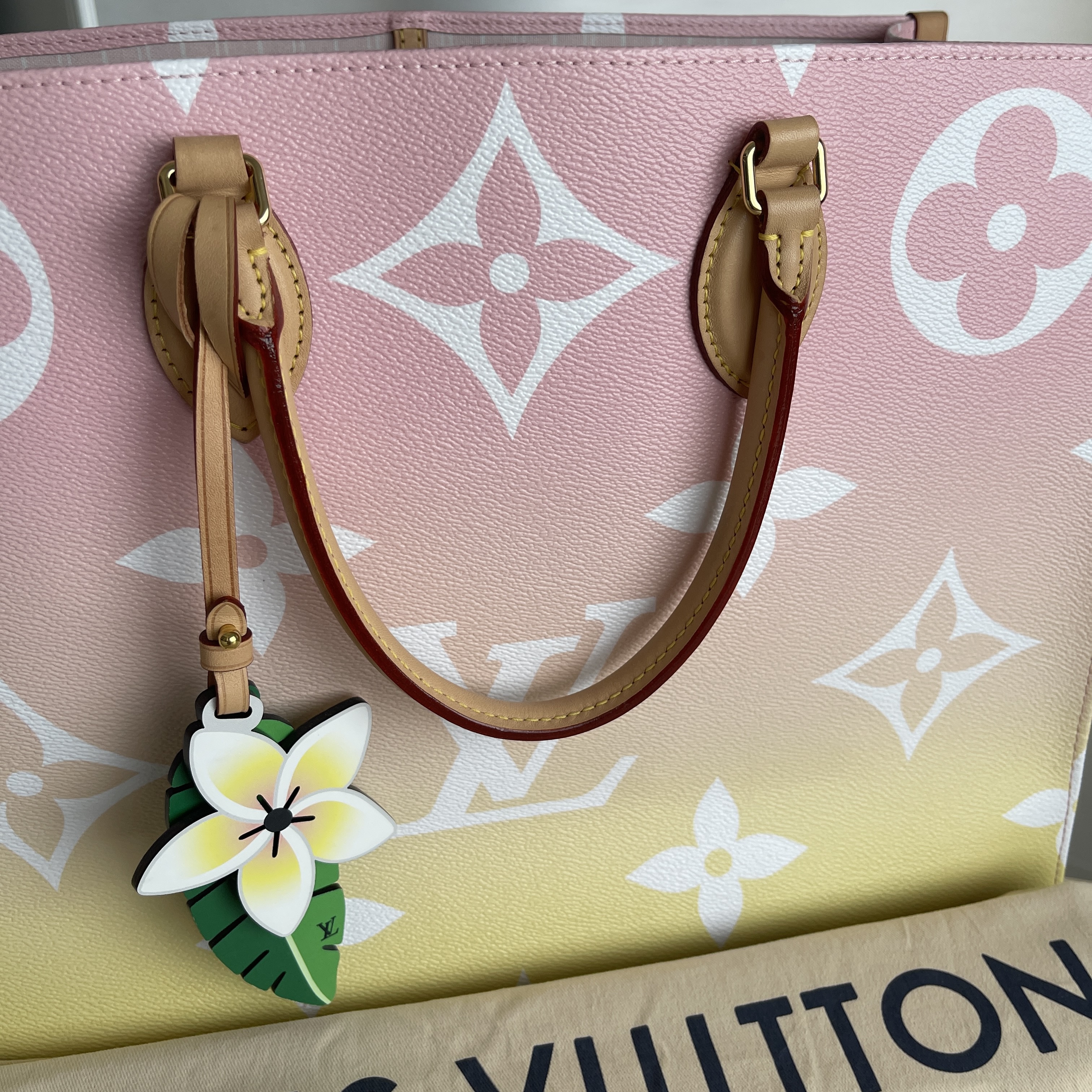 LOUIS VUITTON BY THE POOL ONTHEGO GM LIGHT PINK GIANT MONOGRAM NEW BAG