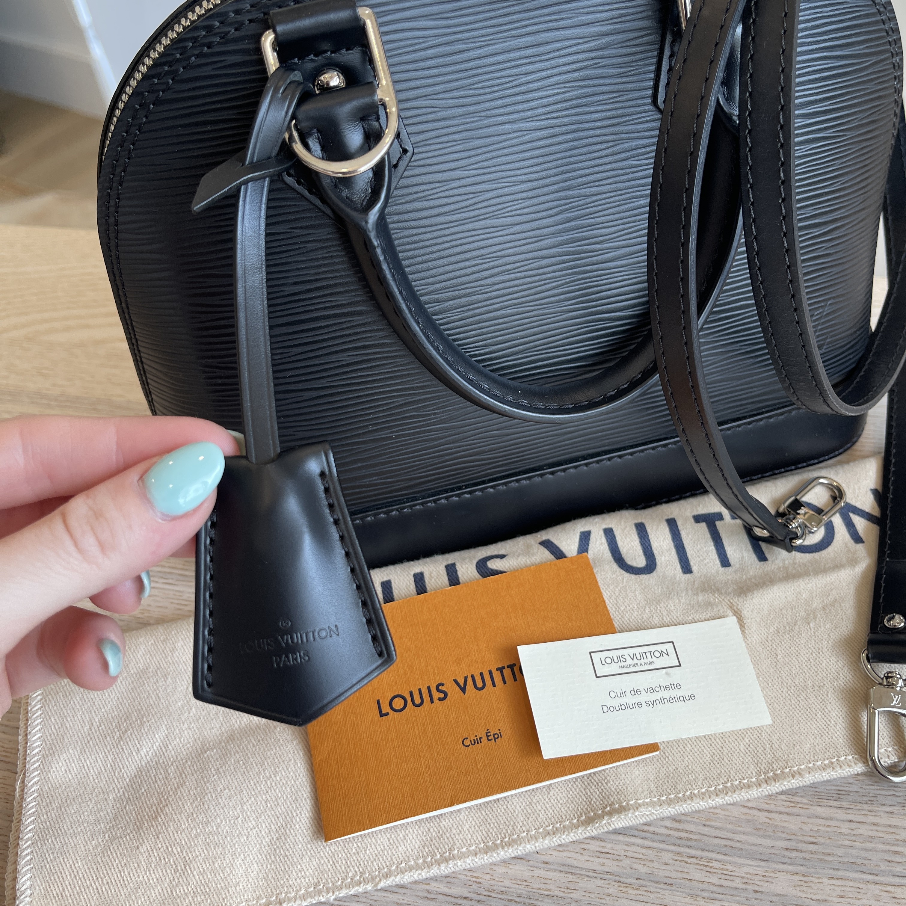 Naughtipidgins Nest - New Louis Vuitton Alma BB in Black Epi Leather. RRP  £1,070. The charming Alma BB traces its pedigree to the original Art Deco  icon, introduced in 1934. See here