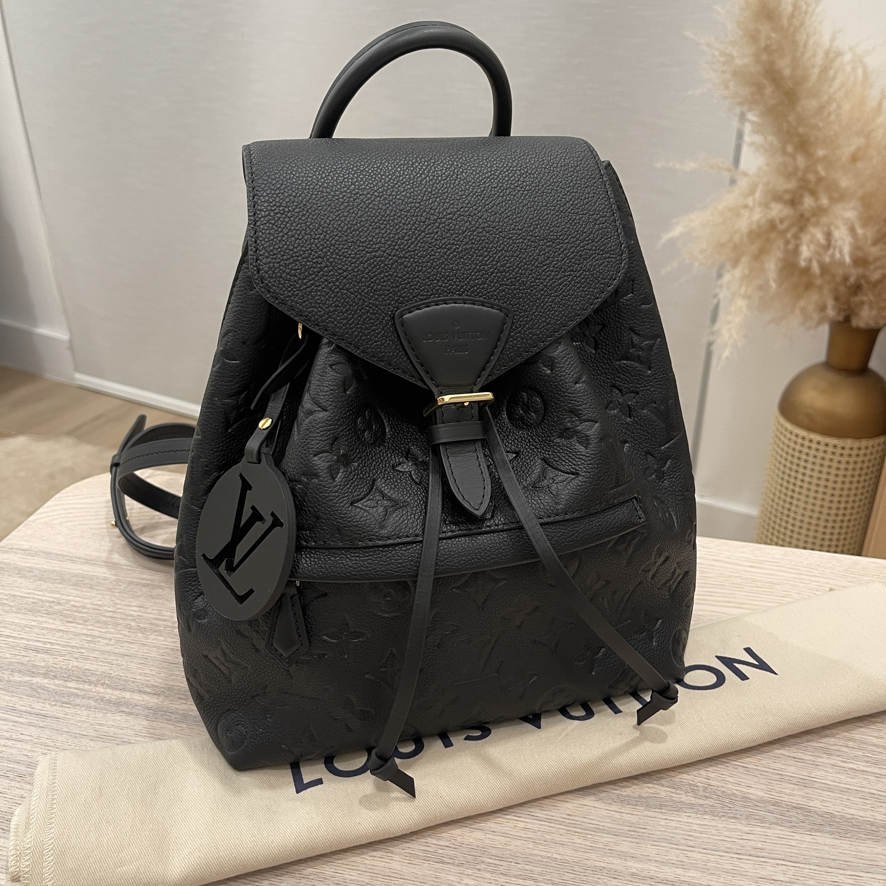 Louis Vuitton Montsouris Empreinte Black Backpack 2022