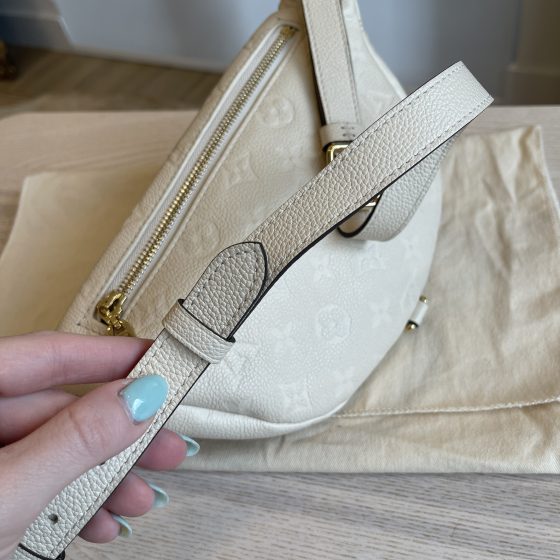 Louis Vuitton Empreinte Bumbag in Cream/White Leather