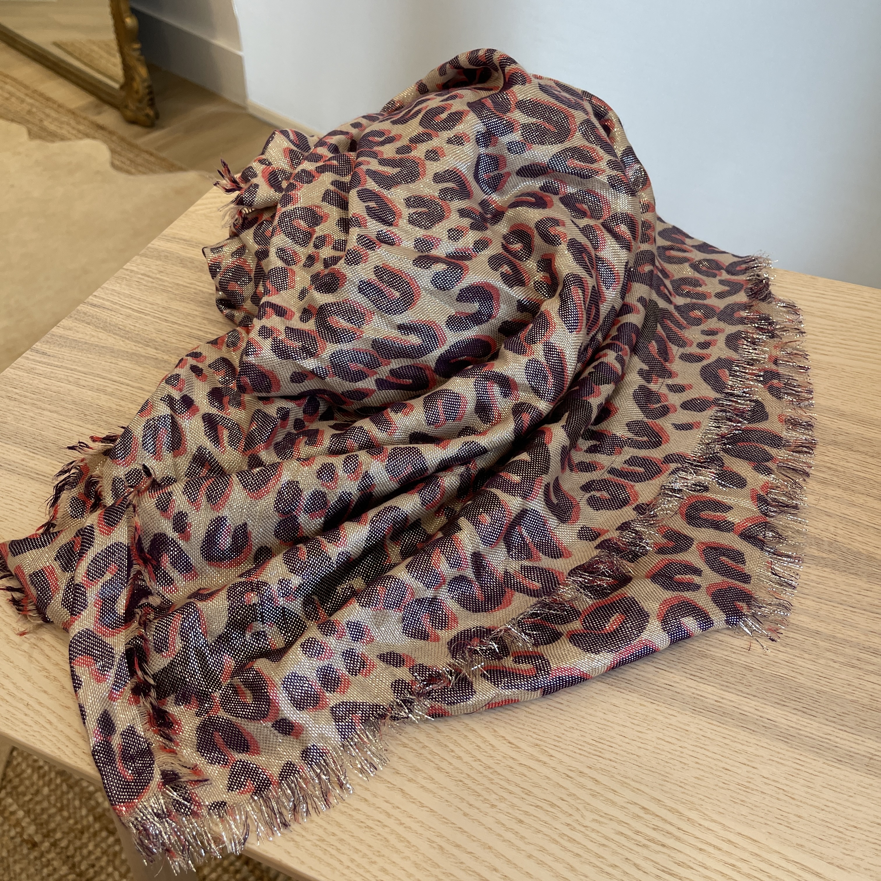 louis vuitton leopard scarf