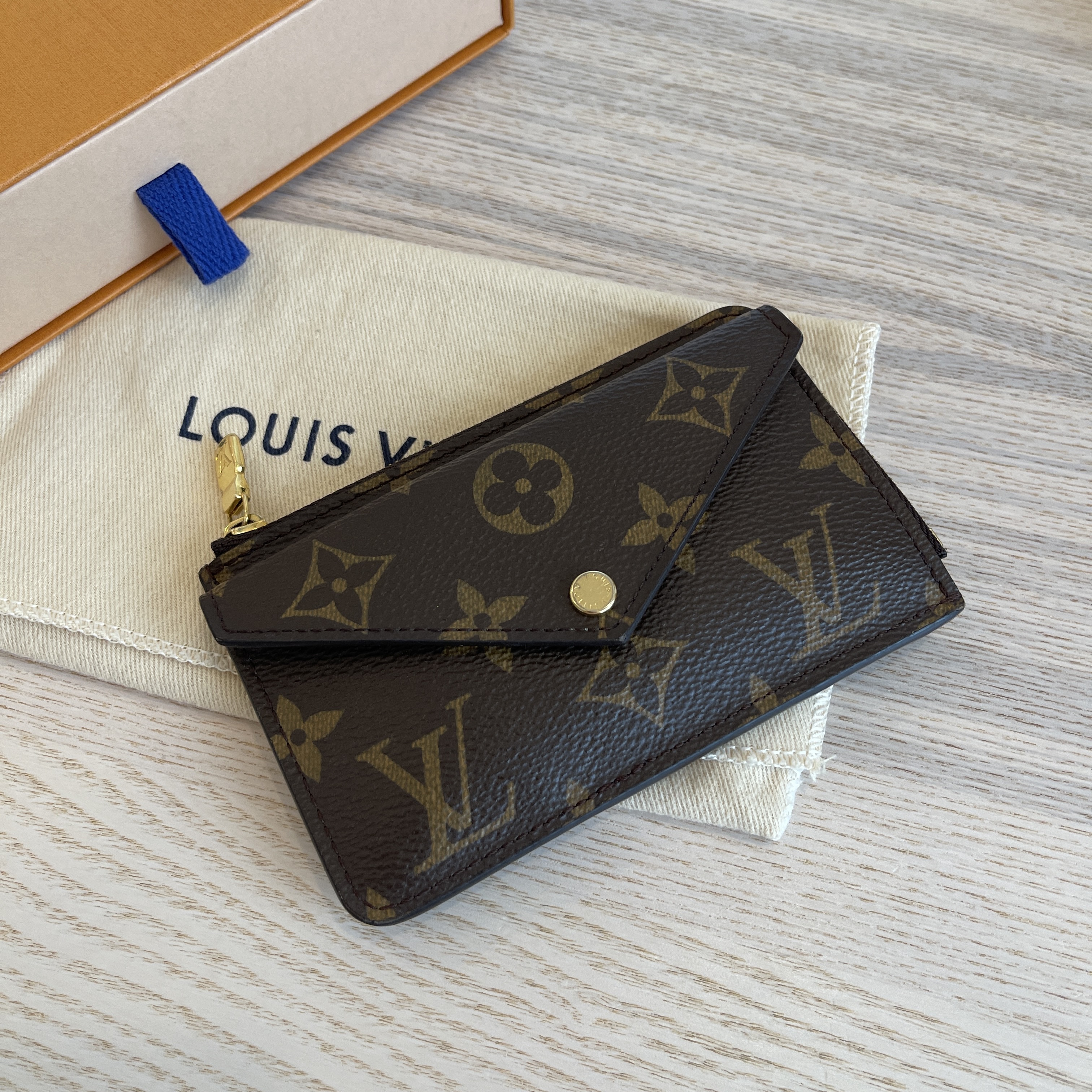 Louis Vuitton Card Holder Recto Verso Monogram Black Monogram