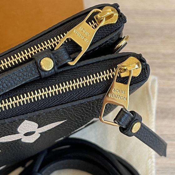 Double Zip Pochette Monogram Empreinte Leather - Small Leather Goods, LOUIS VUITTON ®