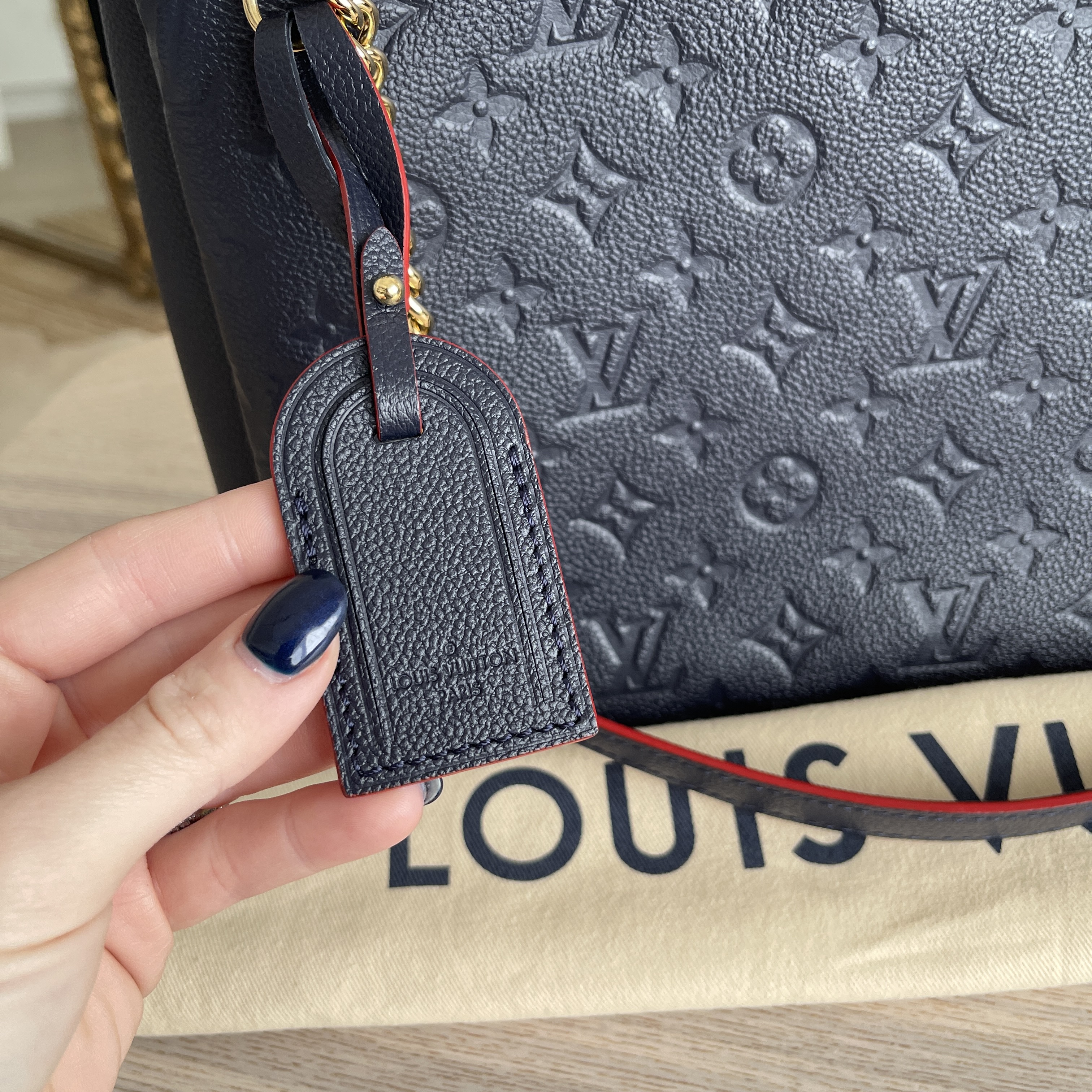 Louis Vuitton Empreinte Surene MM Marine Rouge