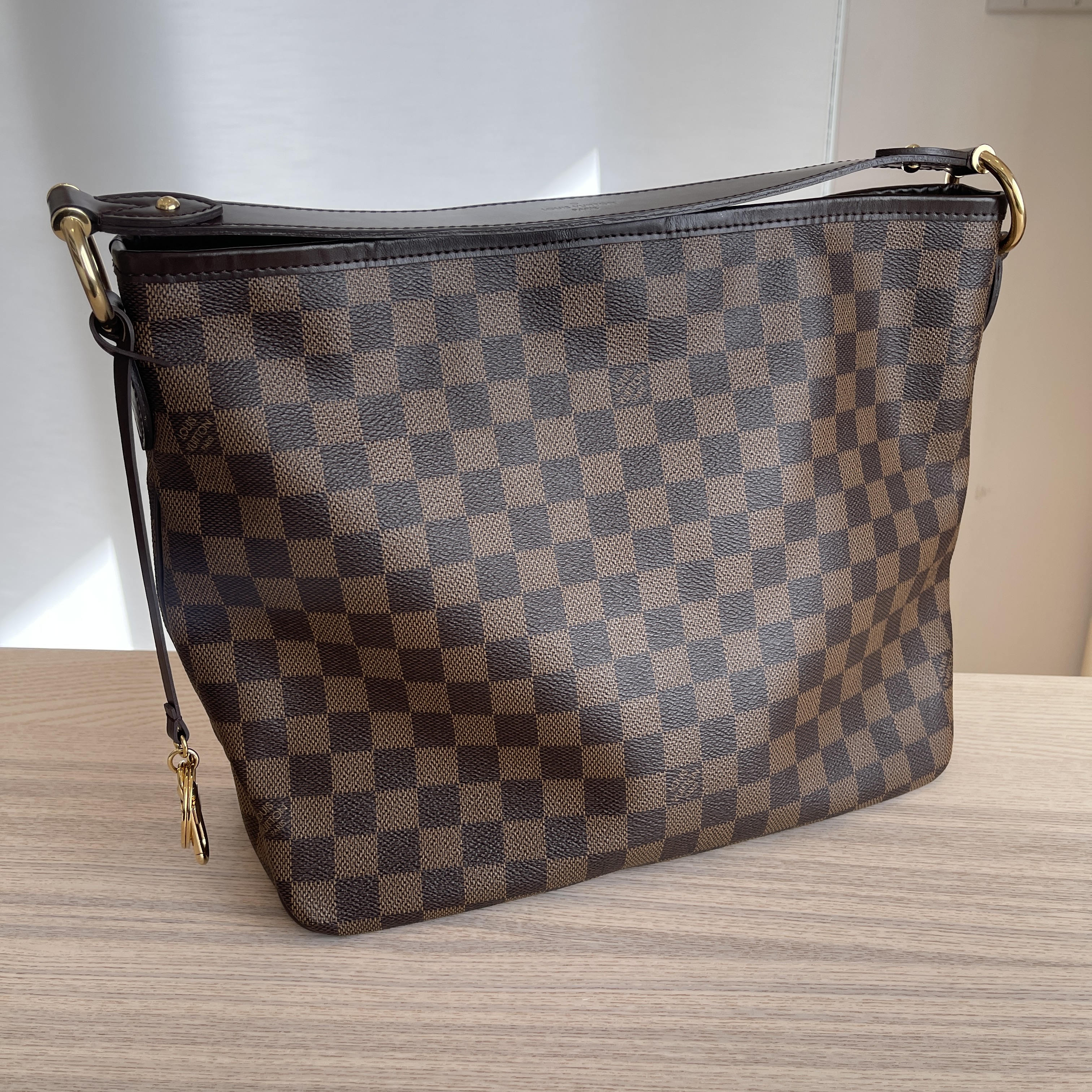 Authentic Louis Vuitton Damier Ebene Delightful PM Bag Handbag