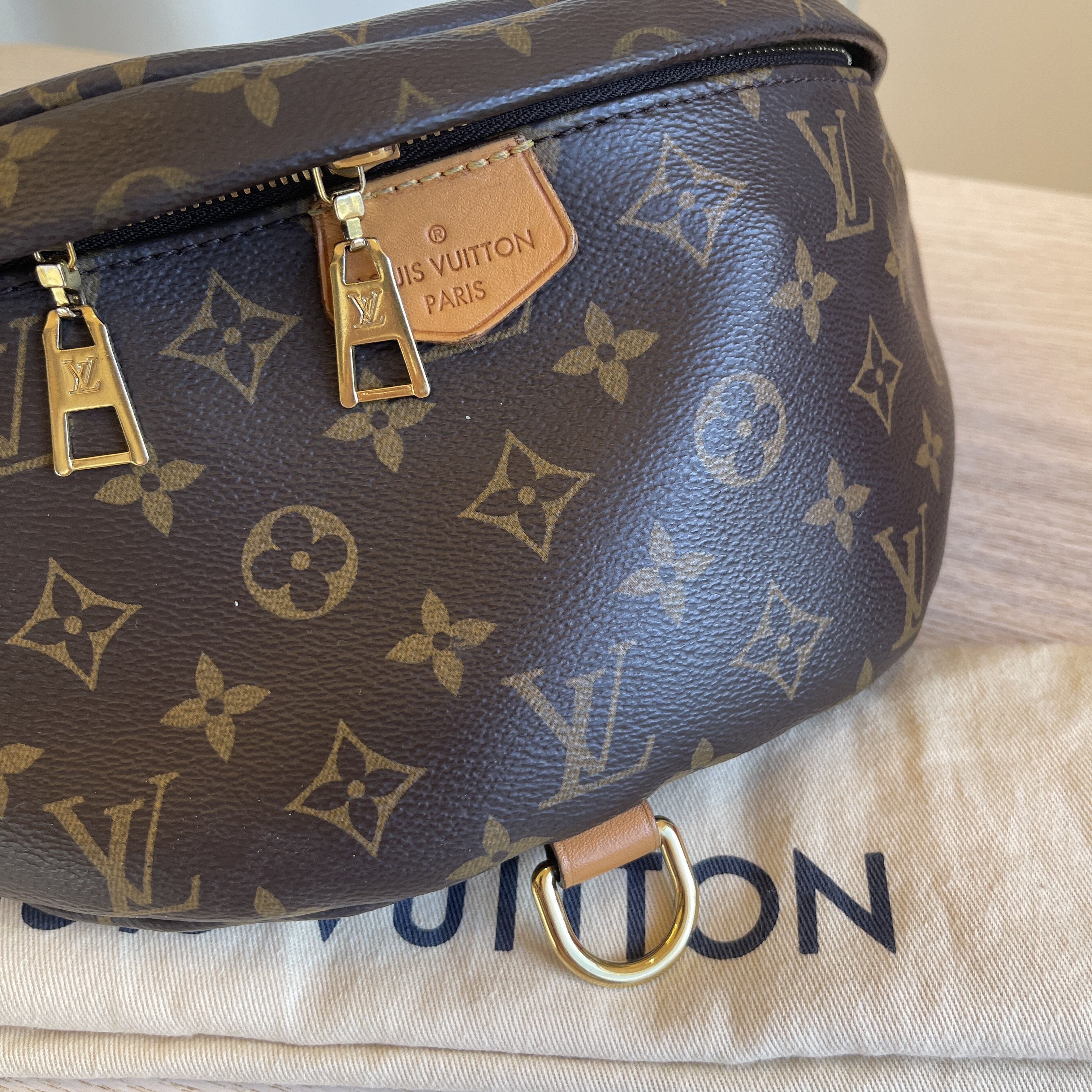 Authentic Louis Vuitton Flip Fold Dust Bag Preloved - Depop