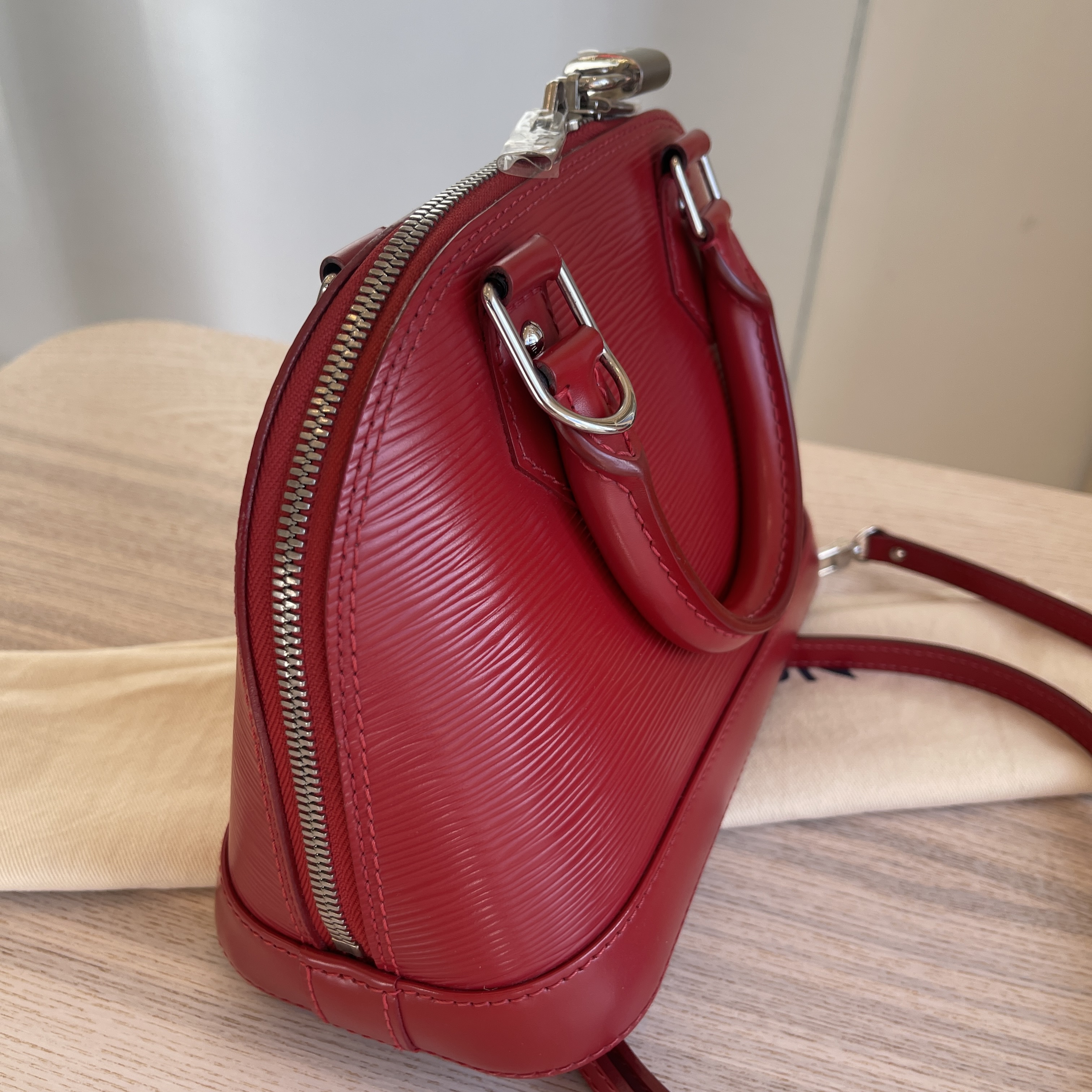 FWRD Renew Louis Vuitton Alma BB Handbag in Pink