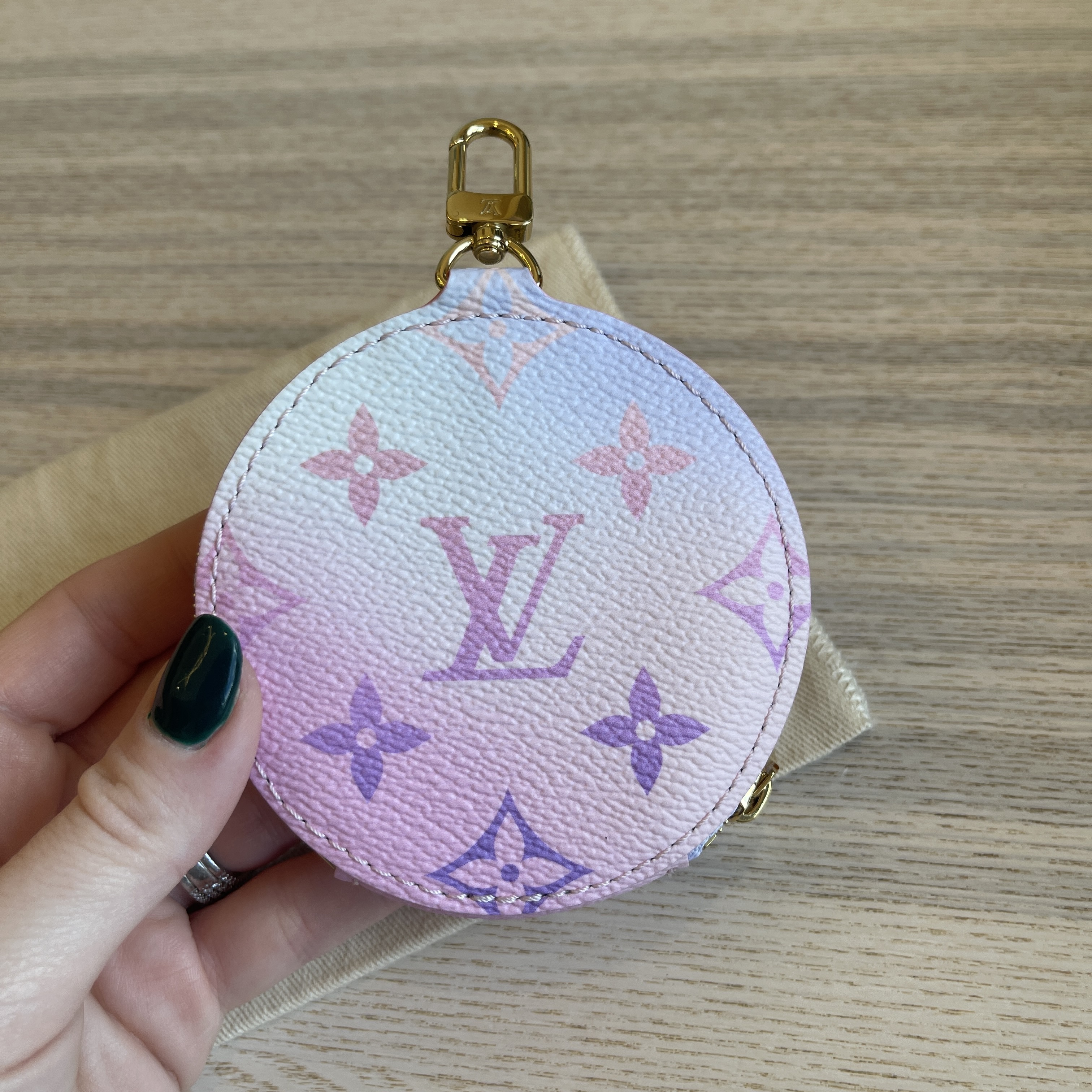 Louis Vuitton Monogram Spring In The City Papillon BB Round Coin Purse  Sunrise Pastel