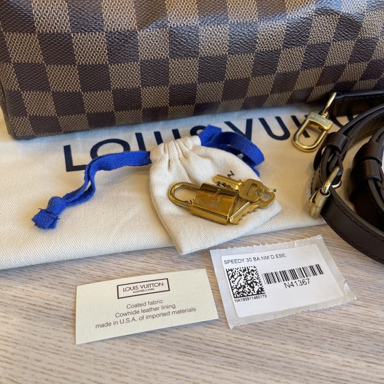 Louis Vuitton - LV Damier Ebene Karakoram Speedy Bandouliere 30 w/ Str -  BougieHabit