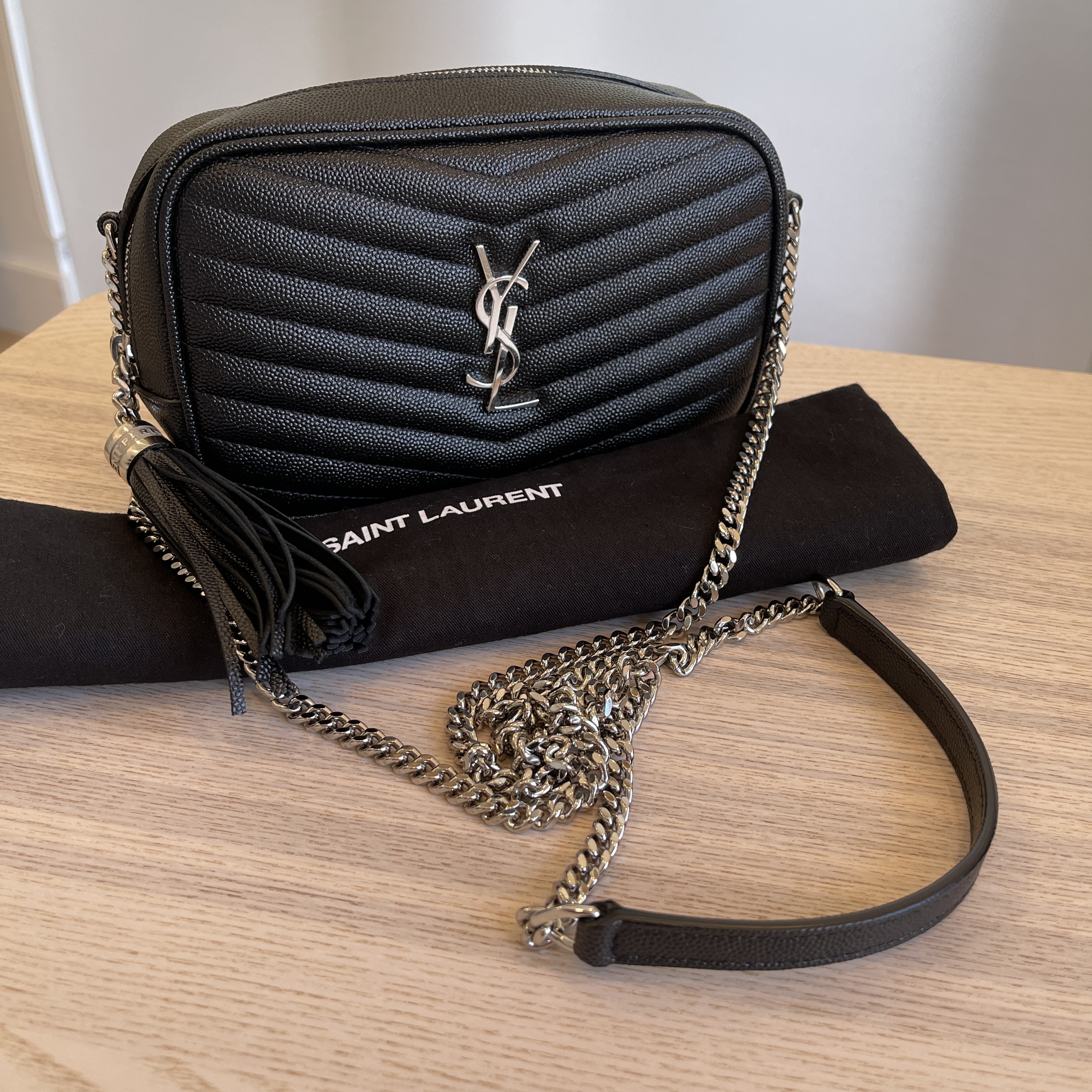 ysl mini lou black