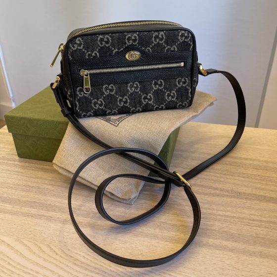 Gucci Ophidia Shoulder Bag GG Denim Mini