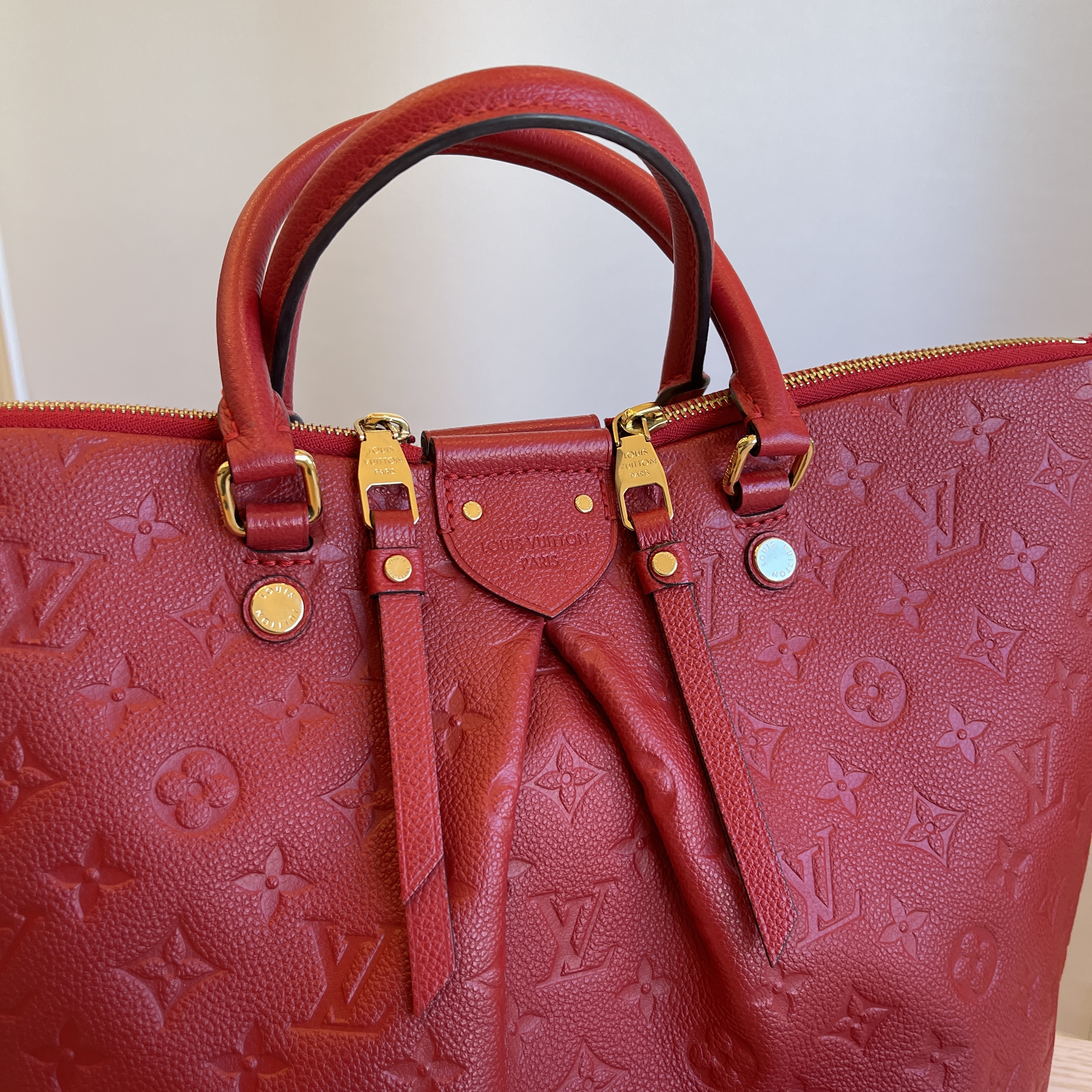 Louis Vuitton Mazarine Handbag Monogram Empreinte Leather PM