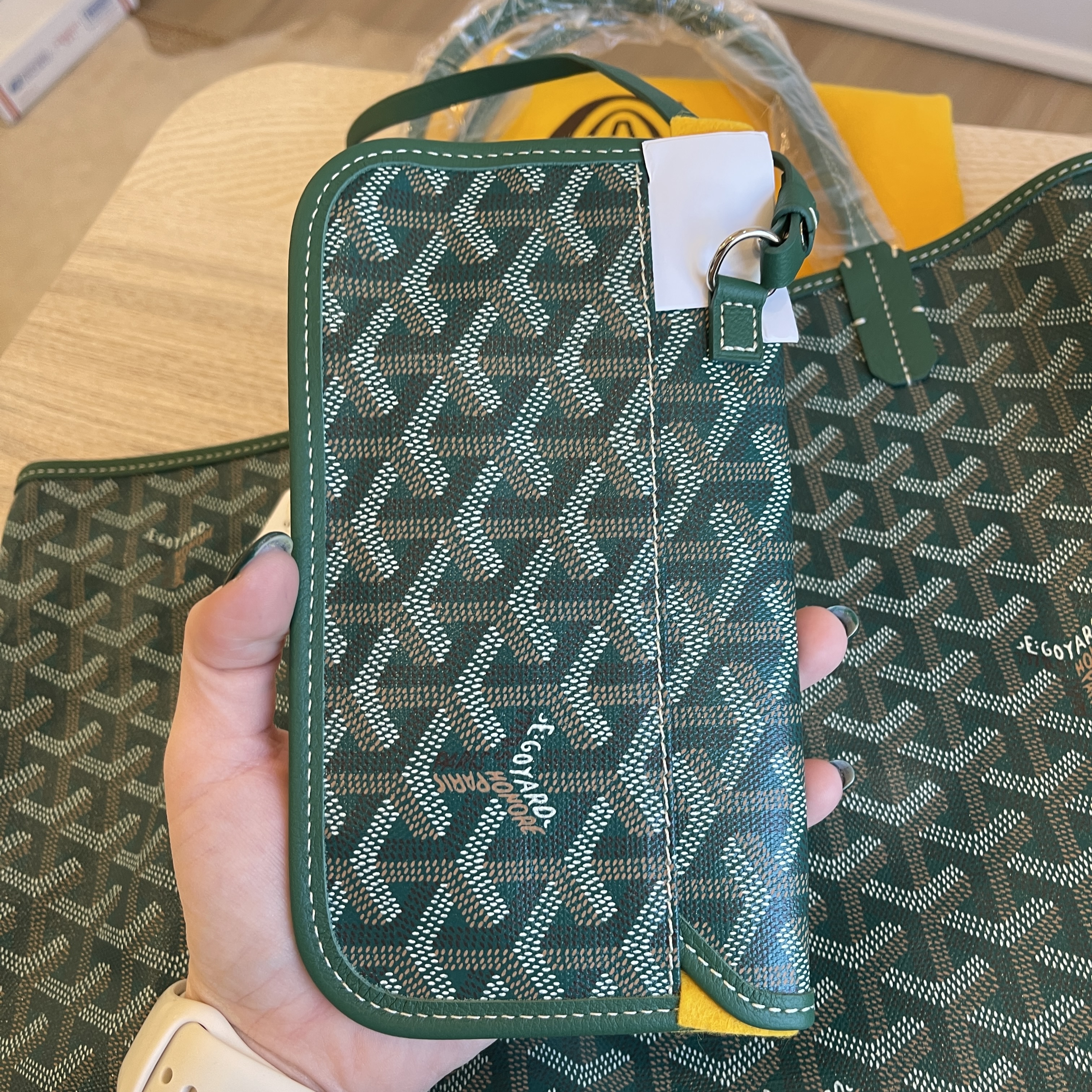 Goyard Green Goyardine Saint Louis PM Tote by WP Diamonds – myGemma, SG