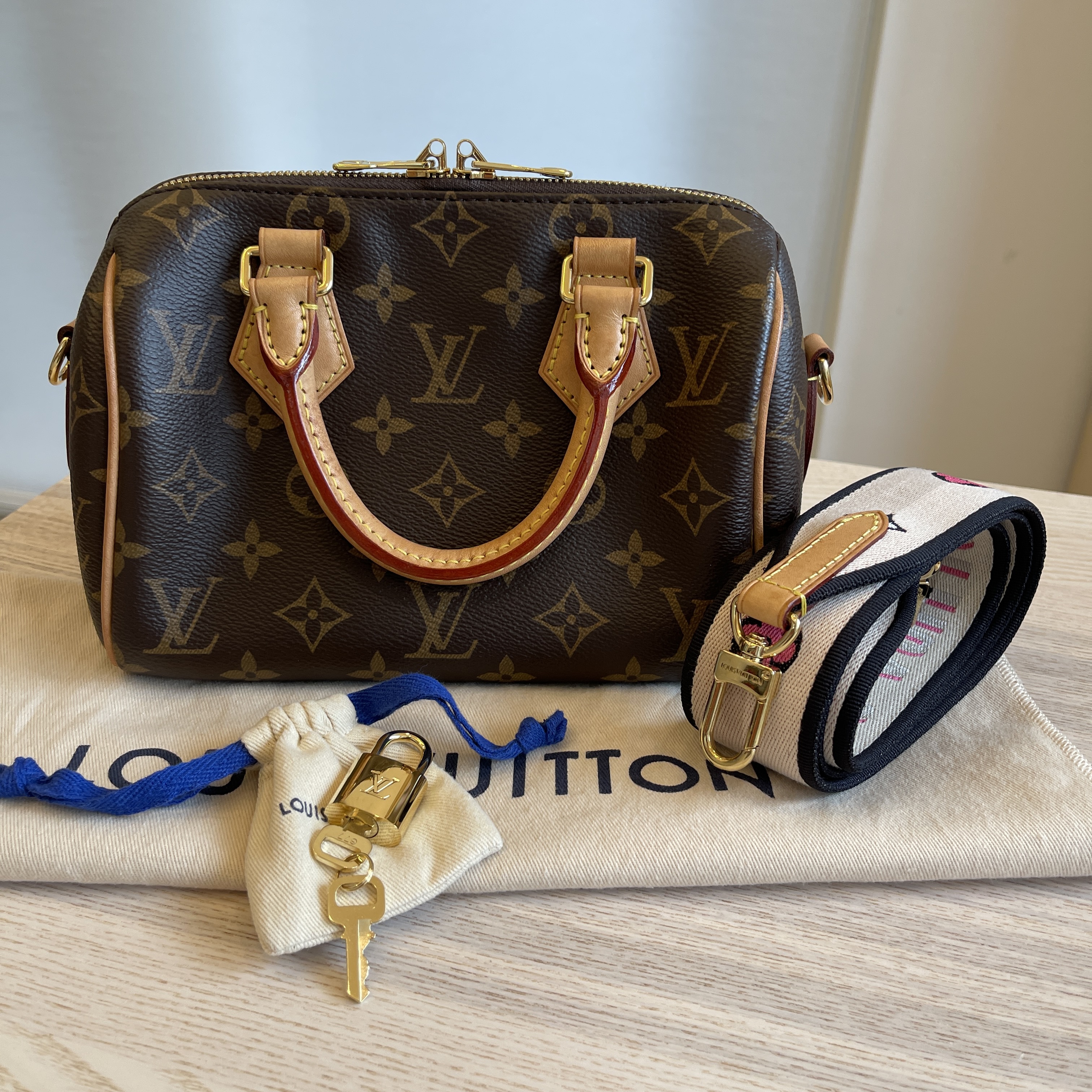 Louis Vuitton Porte Kure Monogram Check Key Ring Key Holder
