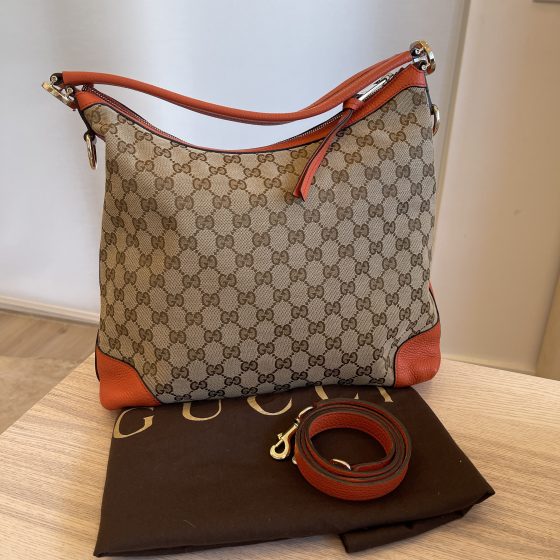 Gucci Monogram Small Miss GG Hobo Red