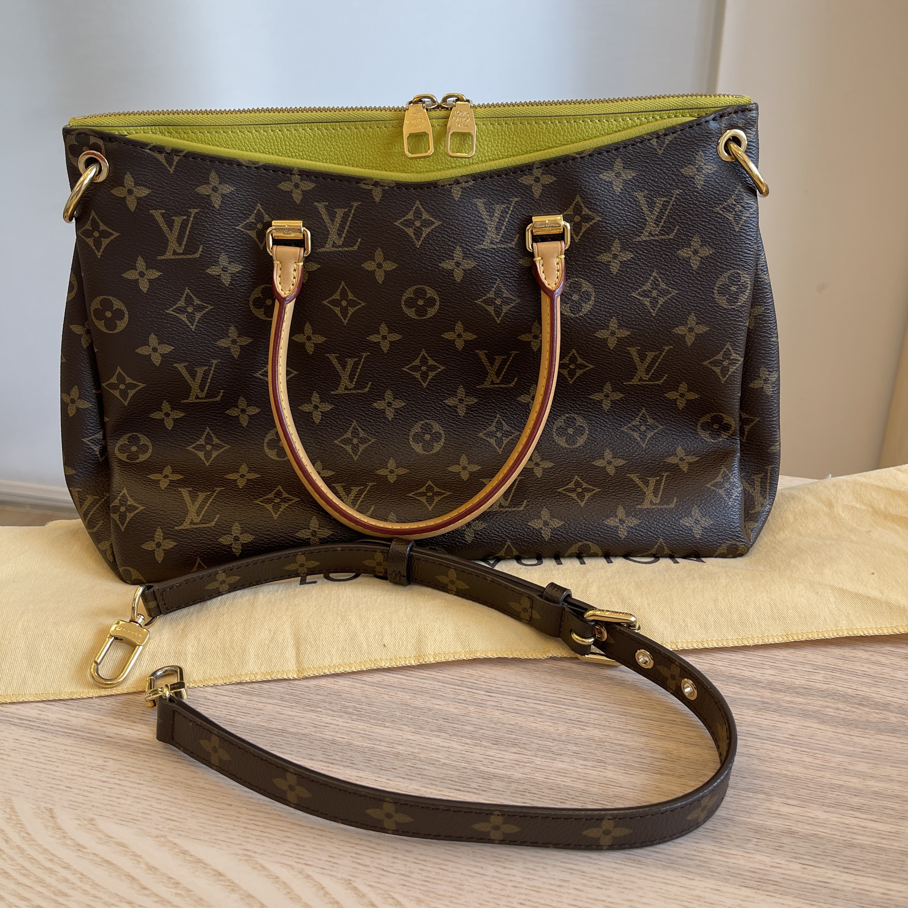 Louis Vuitton Monogram Pallas Pistache