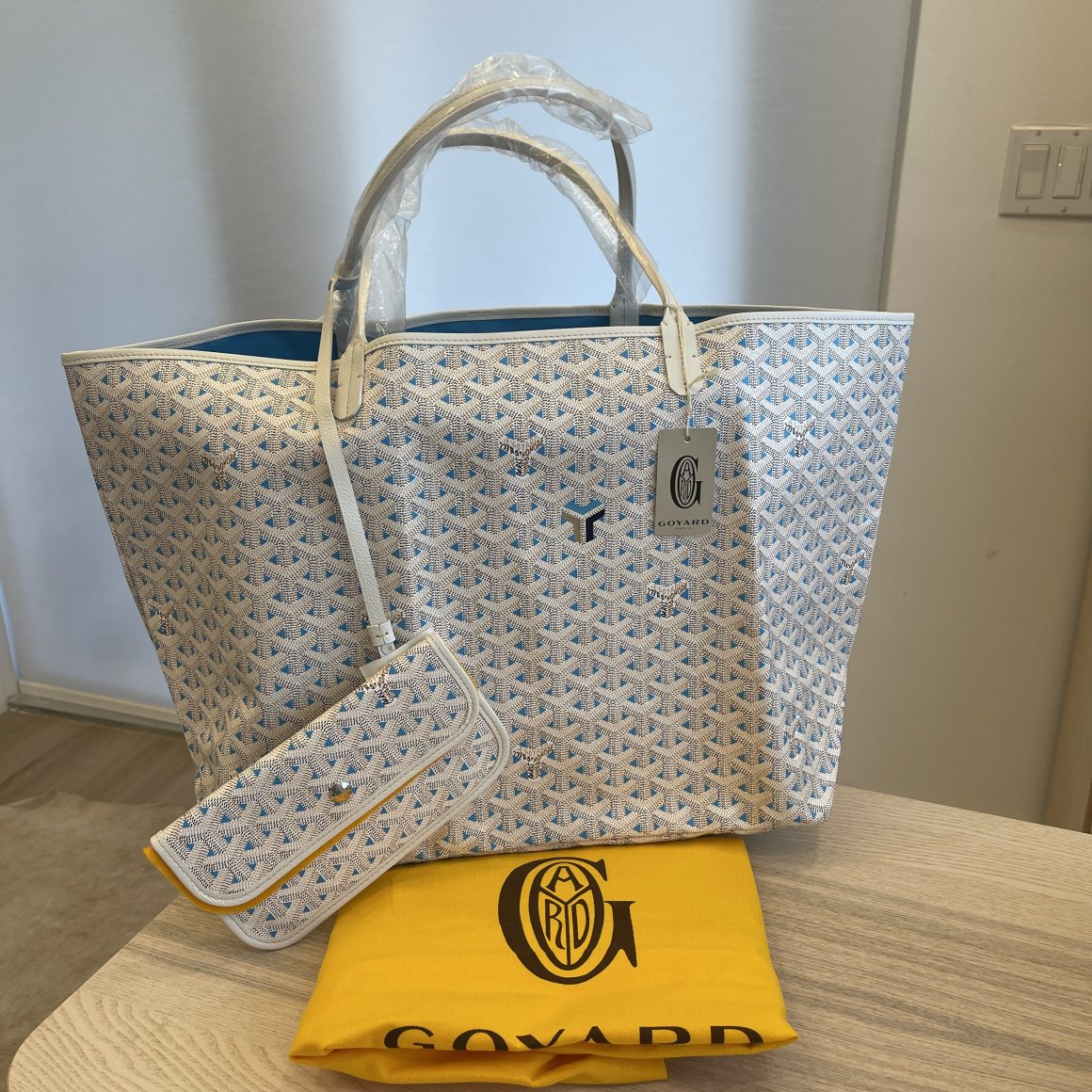 GOYARD Goyardine Saint Louis Claire Voie PM White Opaline 1282841