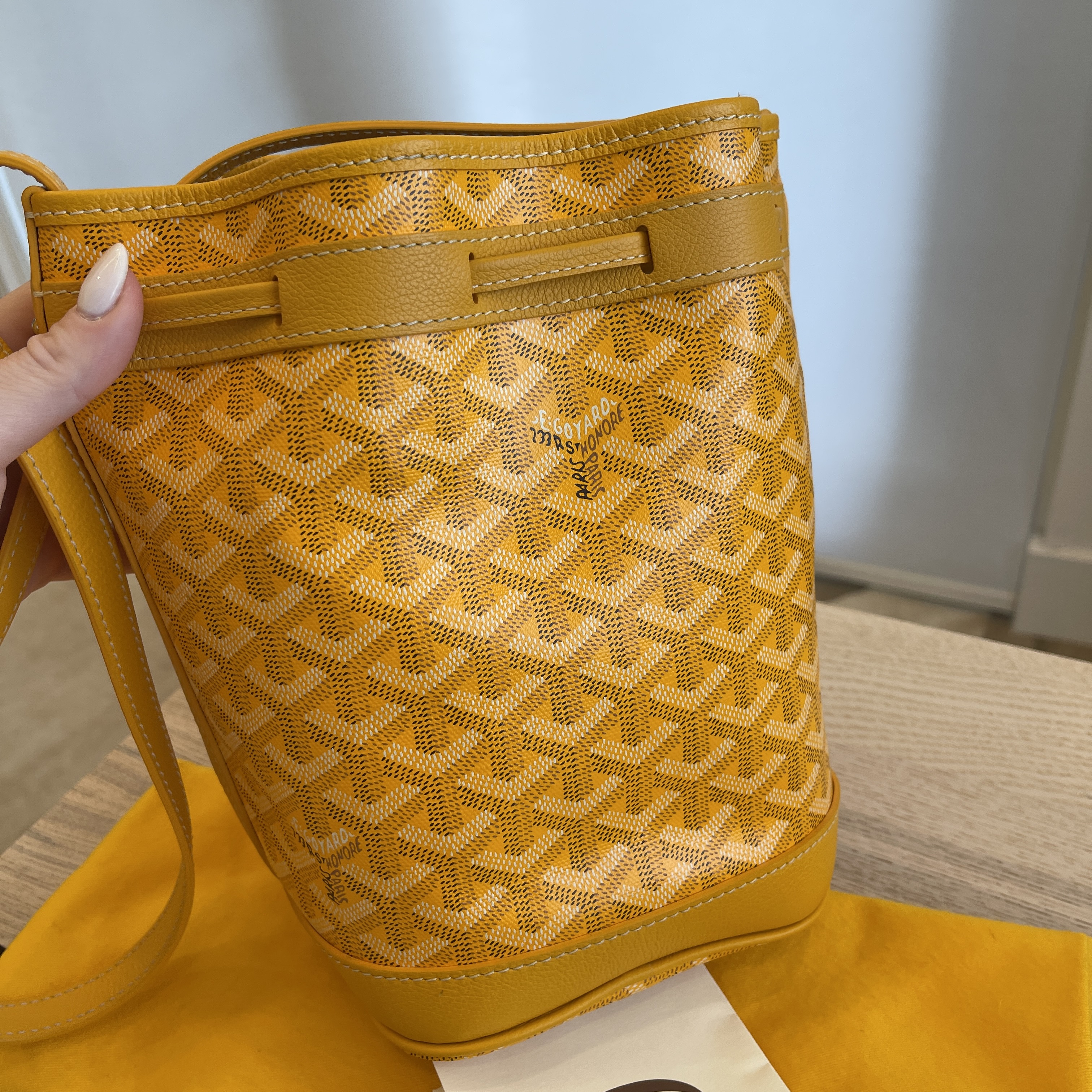 Goyard Goyardine Petit Flot - Yellow Bucket Bags, Handbags
