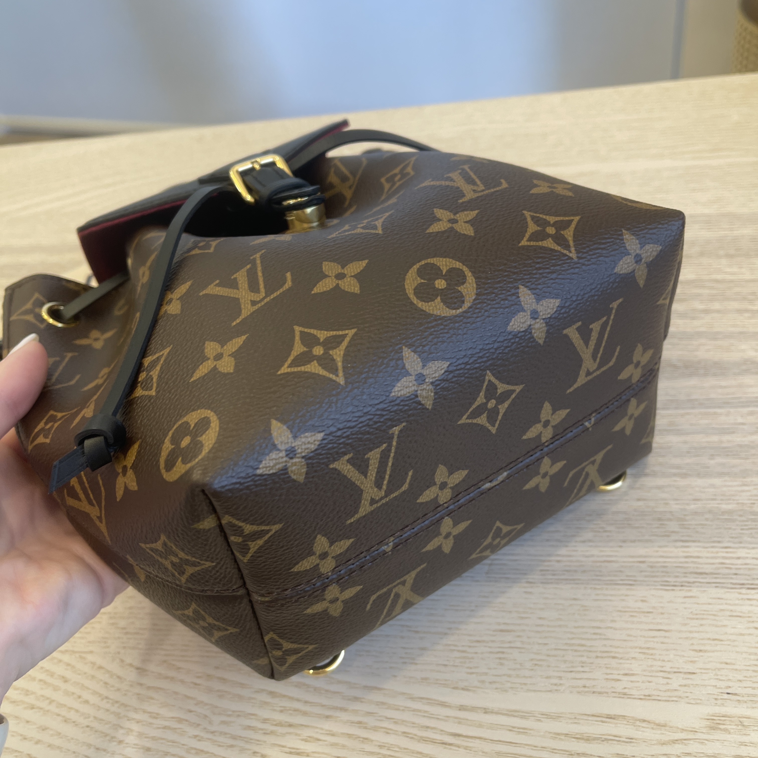 LOUIS VUITTON Monogram BB Montsouris NM Backpack Black 758535