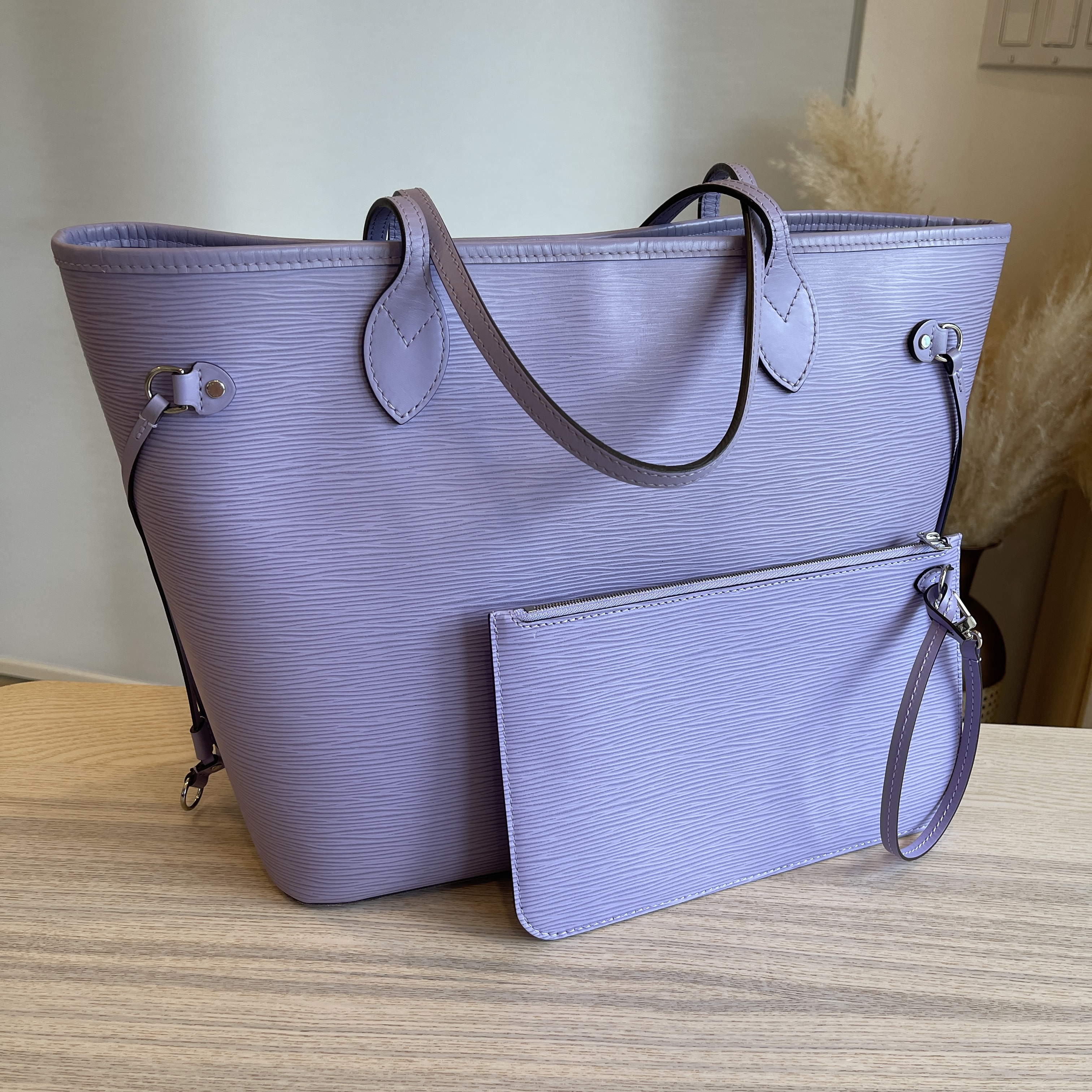 Louis Vuitton Epi Neverfull MM Lilac