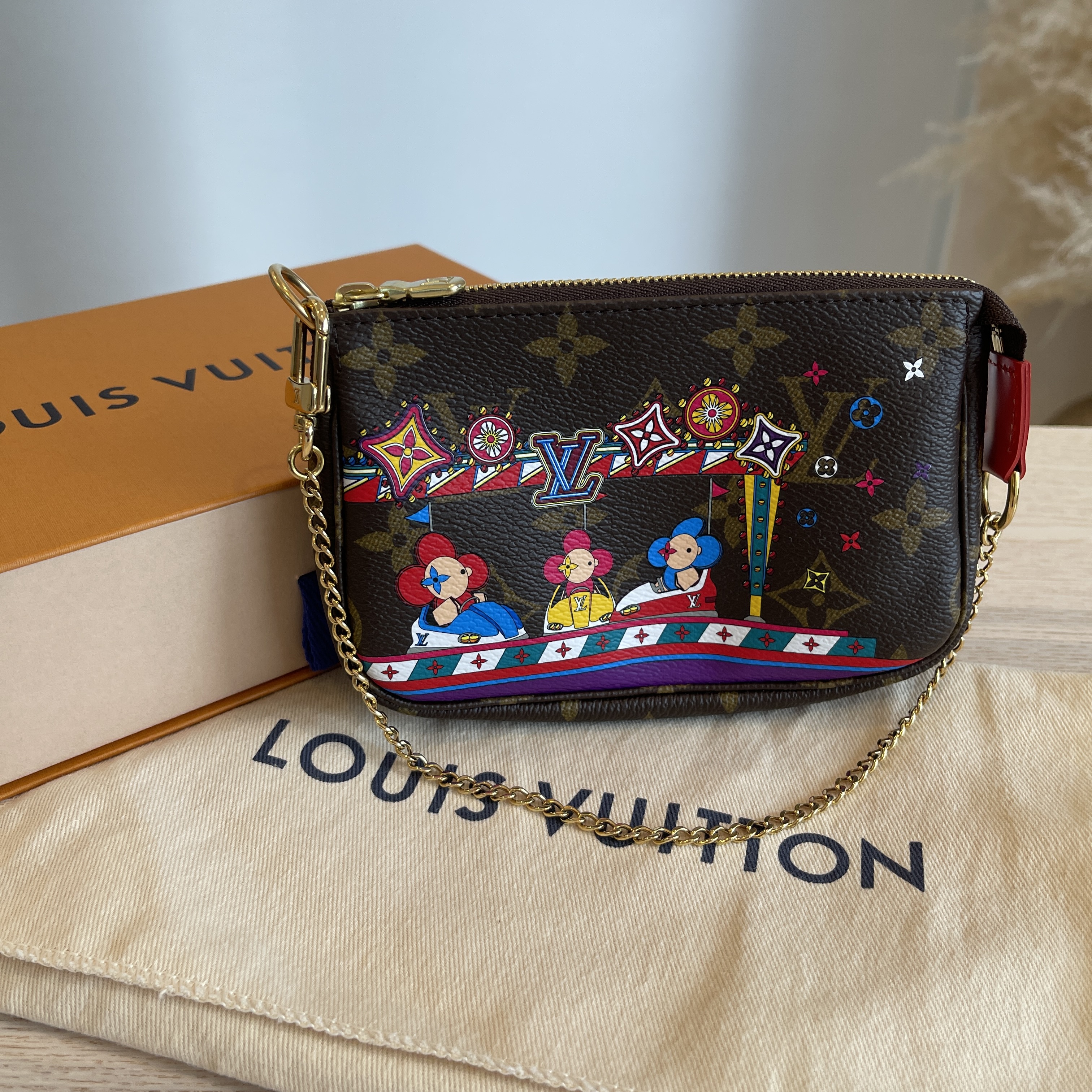 Louis Vuitton, Bags, Brand New Authentic Louis Vuitton Xmas Animation  Limited Edition Mini Pochette