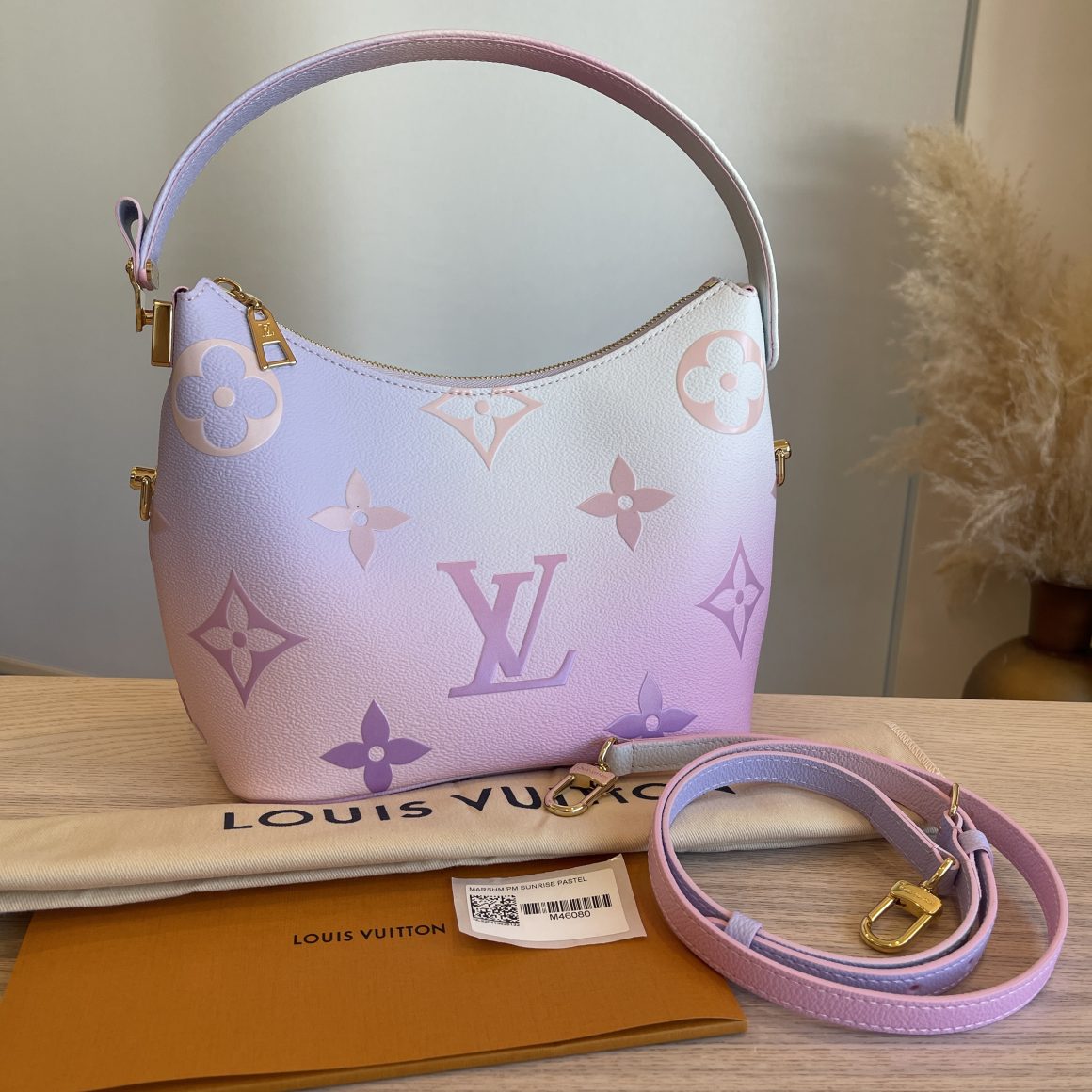 Louis Vuitton, Bags, Louis Vuitton Marshmallow Bag Spring In The City  Sunset Pastel Giant Canvas New