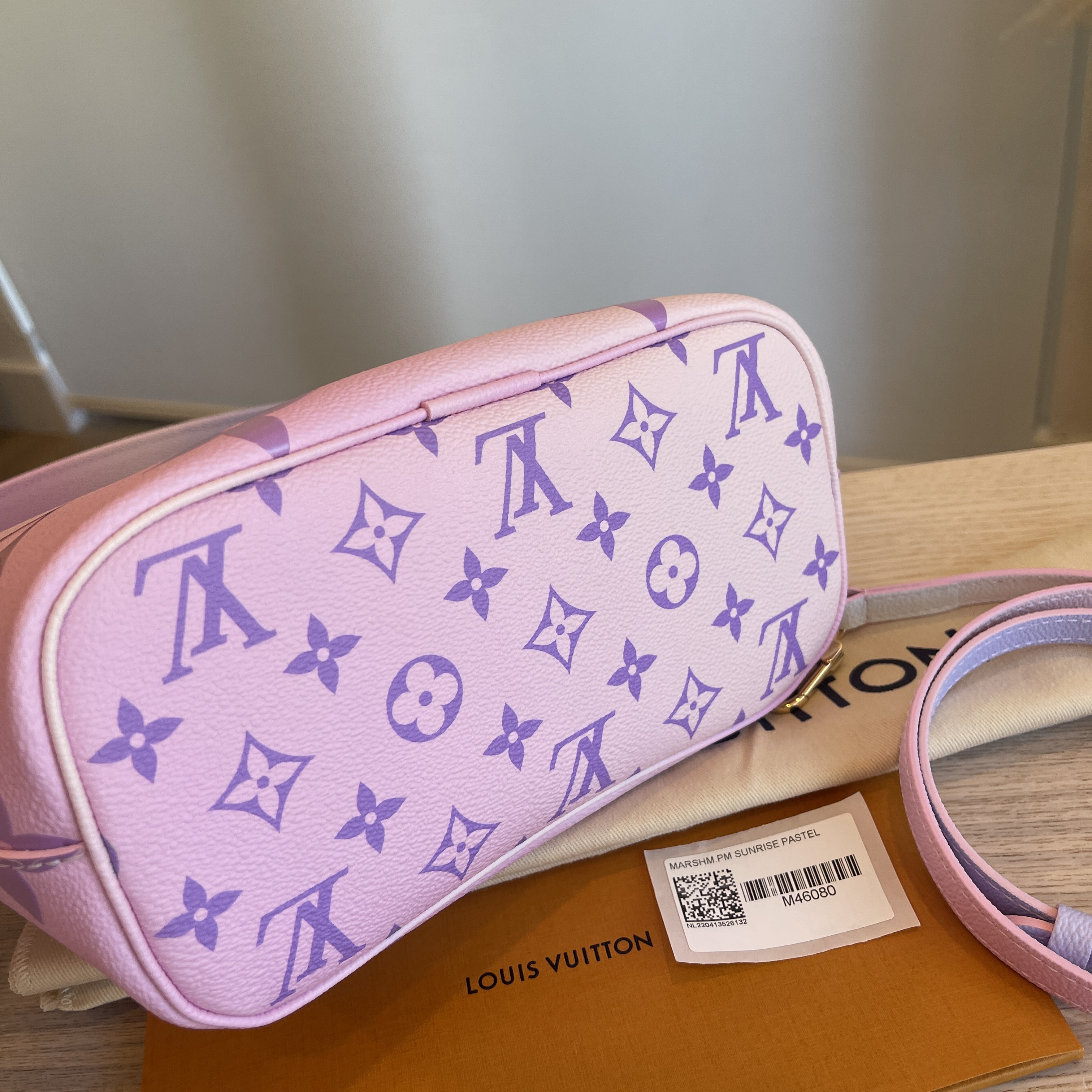 Louis Vuitton Marshmallow Pm Handbag Shoulder Bag Monogram Unplant Crème  Saffron